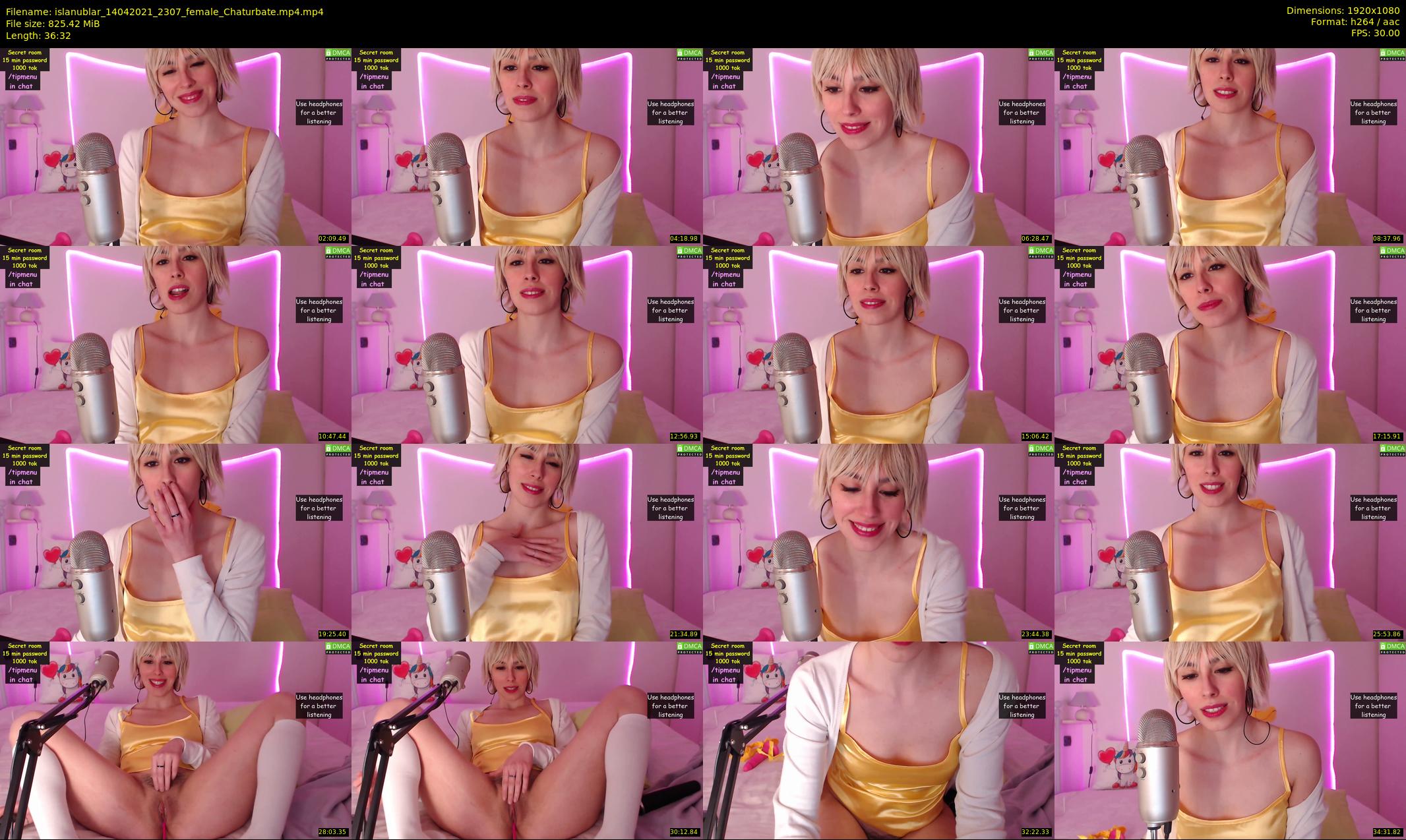islanublar — 37 minute Chaturbate female cam show recording, 1080p, Apr 14, 2021
