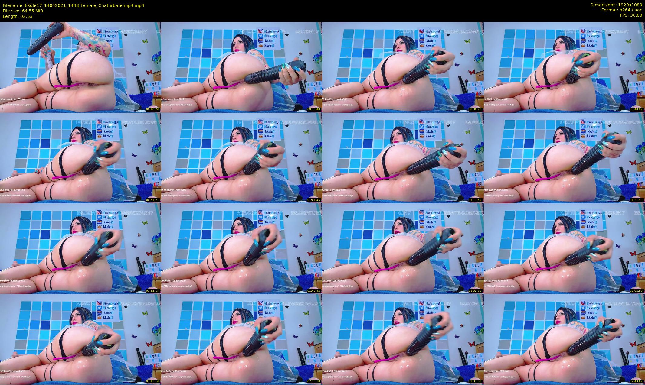 kkole17 — 3 minute Chaturbate female cam show recording, 1080p, Apr 14, 2021