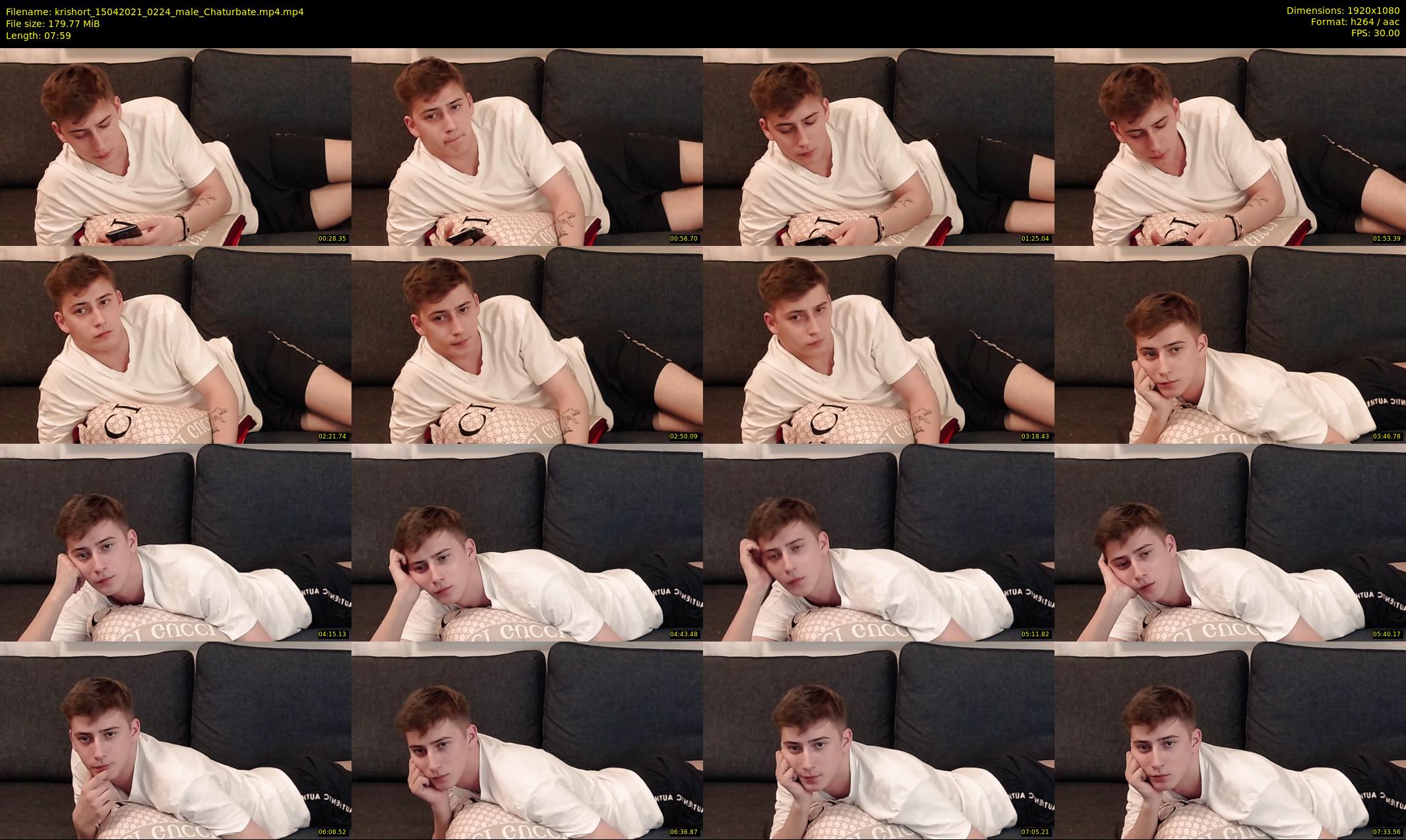 krishort — 8 minute Chaturbate male cam show recording, 1080p, Apr 15, 2021