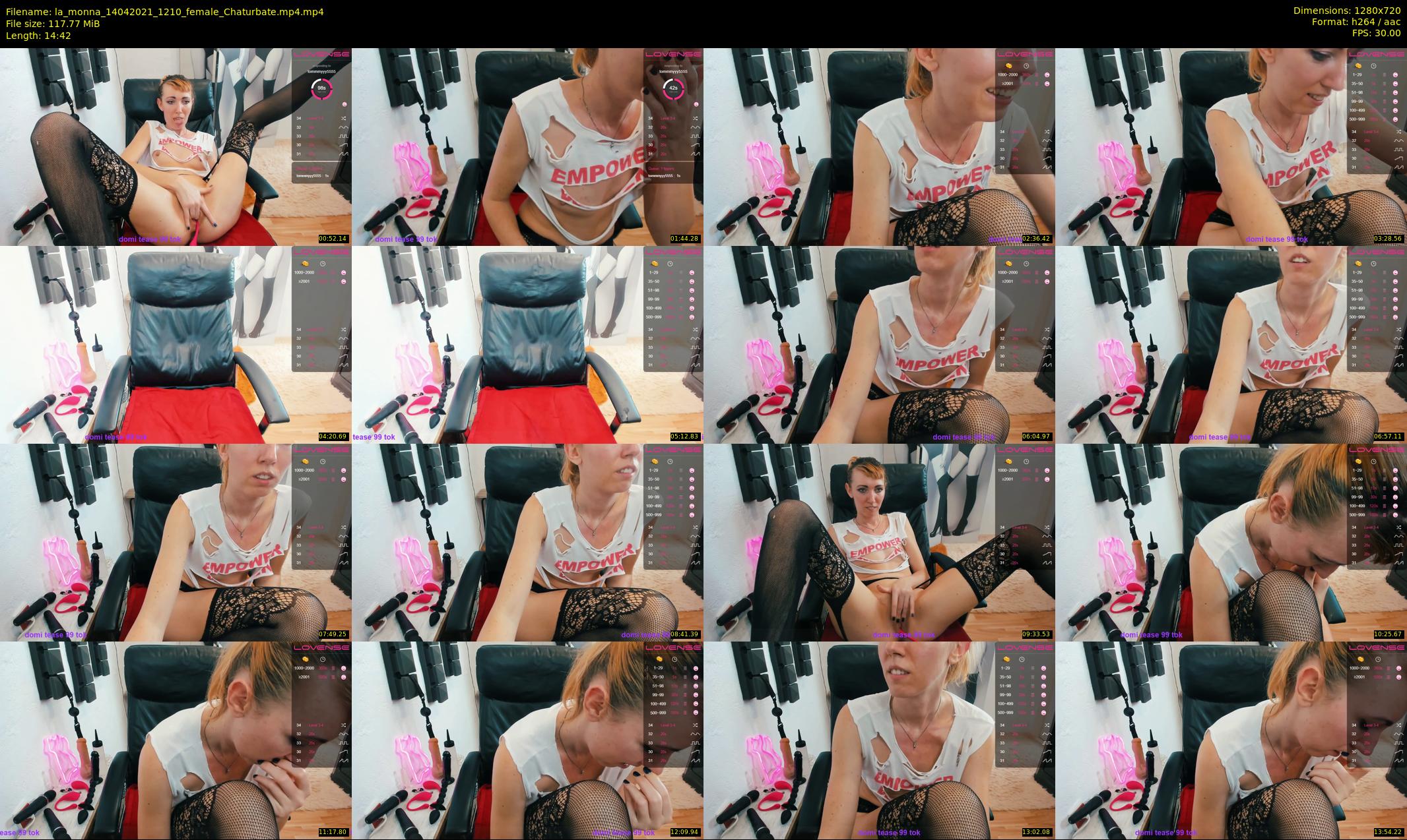 la_monna — 15 minute Chaturbate female cam show recording, 720p, Apr 14, 2021