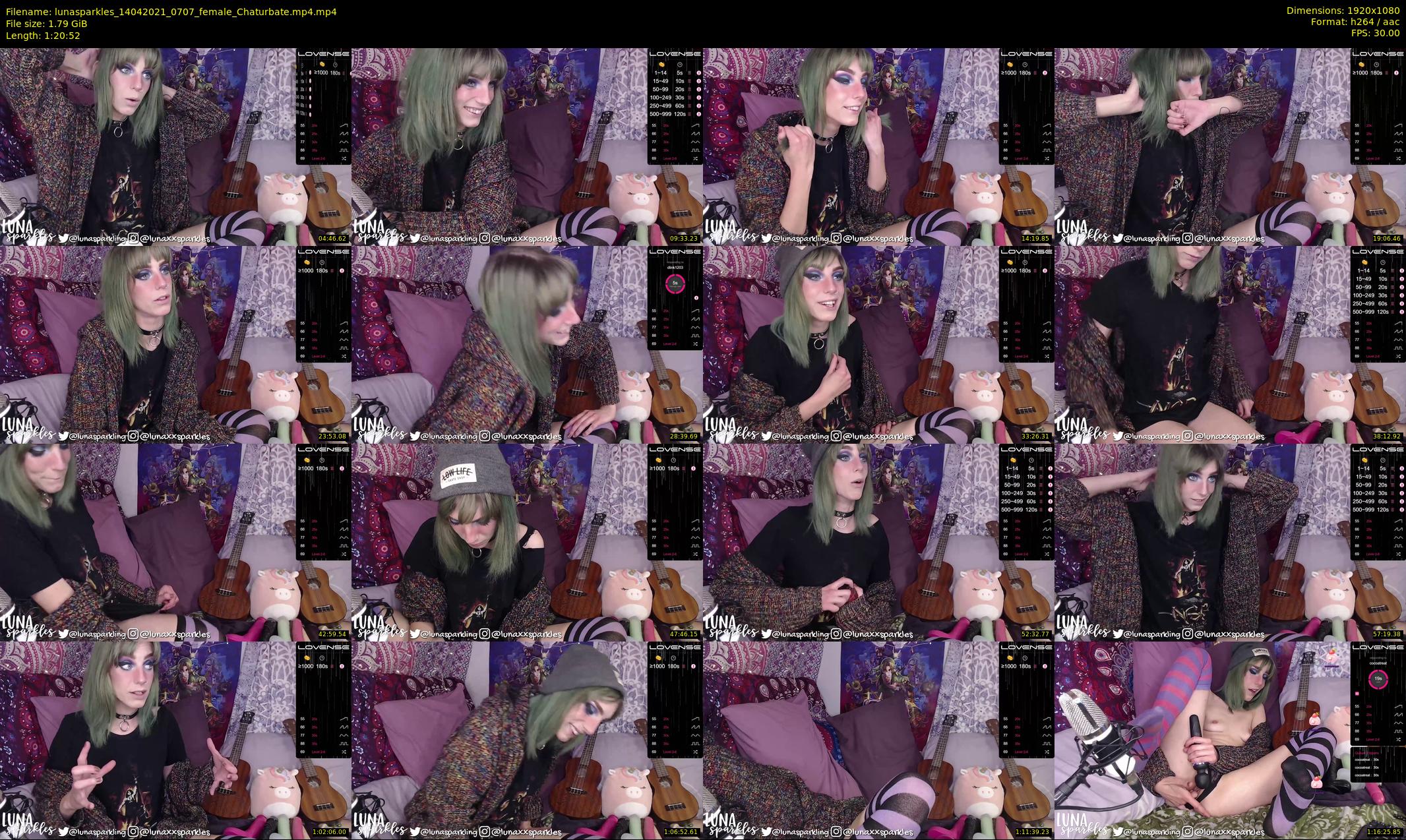 lunasparkles — 81 minute Chaturbate female cam show recording, 1080p, Apr 14, 2021