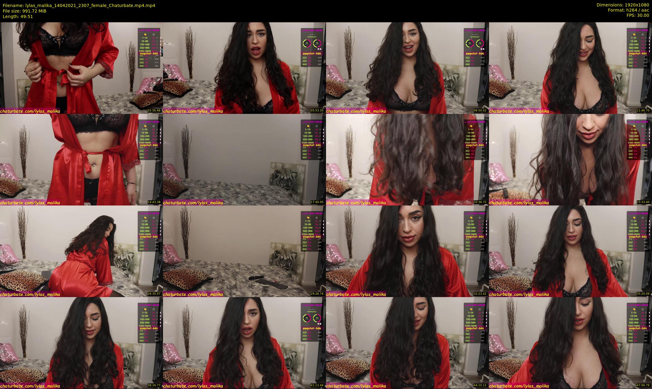 lylas_malika — 50 minute Chaturbate female cam show recording, 1080p, Apr 14, 2021