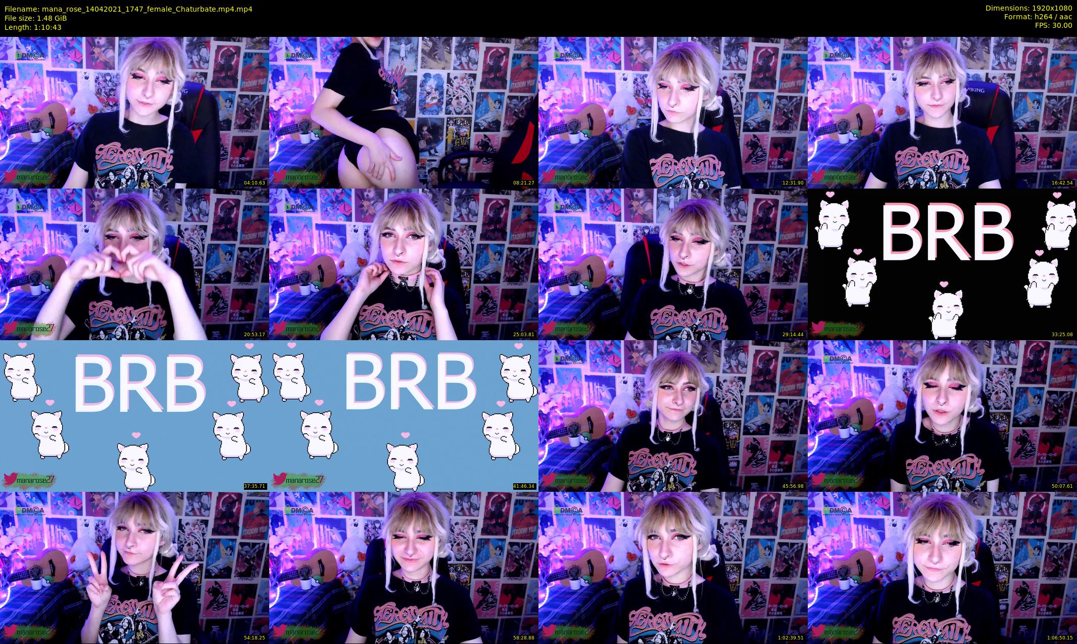 mana_rose — 71 minute Chaturbate female cam show recording, 1080p, Apr 14, 2021