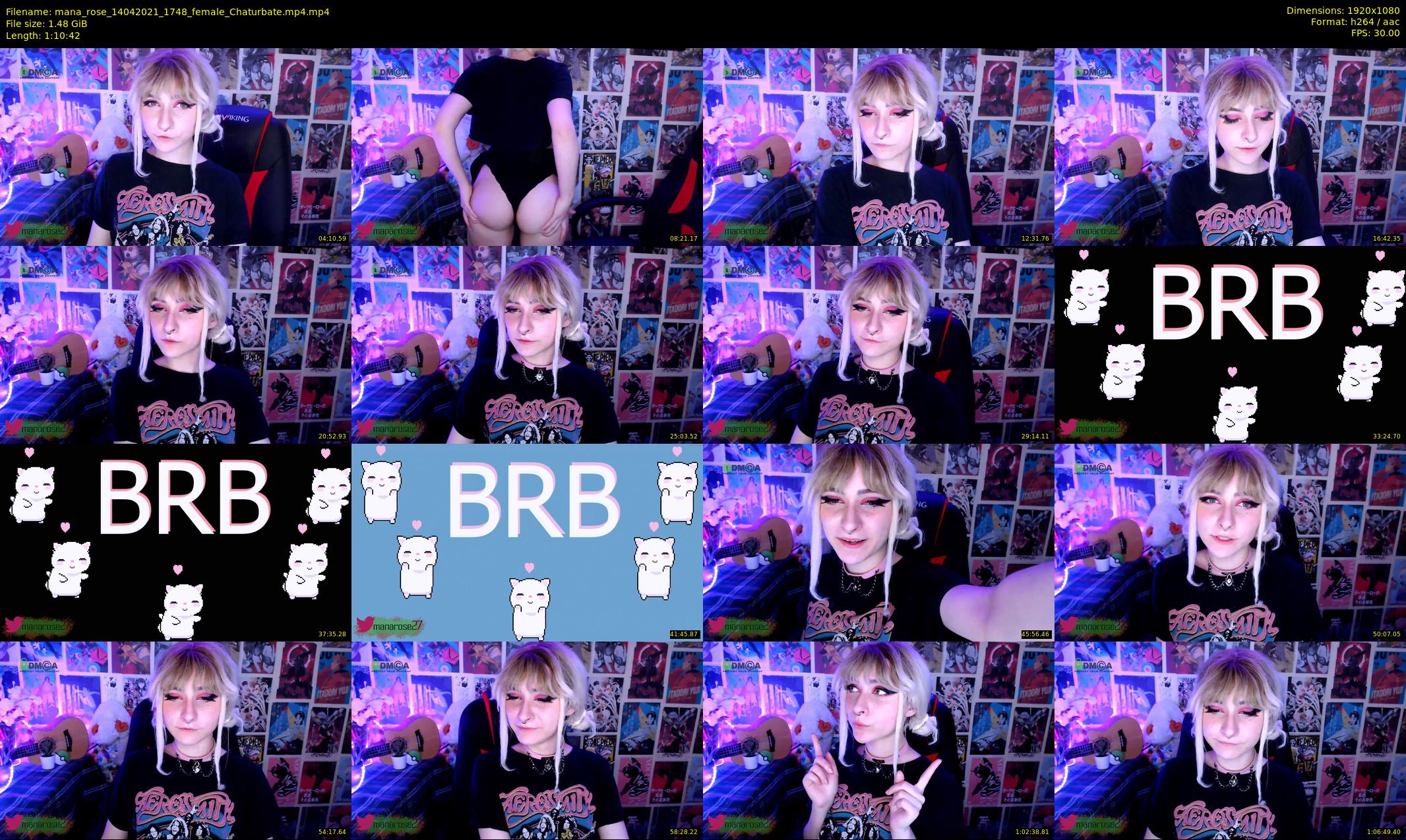 mana_rose — 71 minute Chaturbate female cam show recording, 1080p, Apr 14, 2021