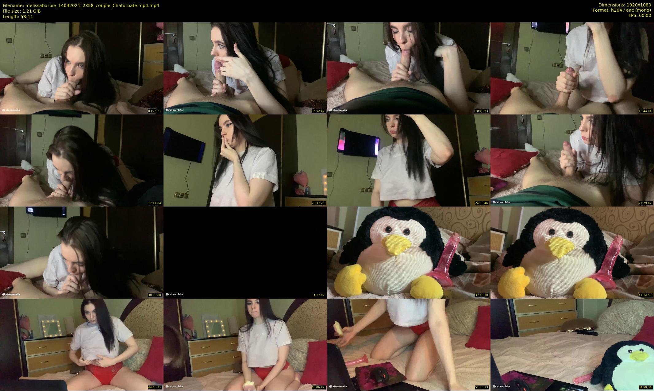 melissabarbie — 59 minute Chaturbate couple cam show recording, 1080p, Apr 14, 2021