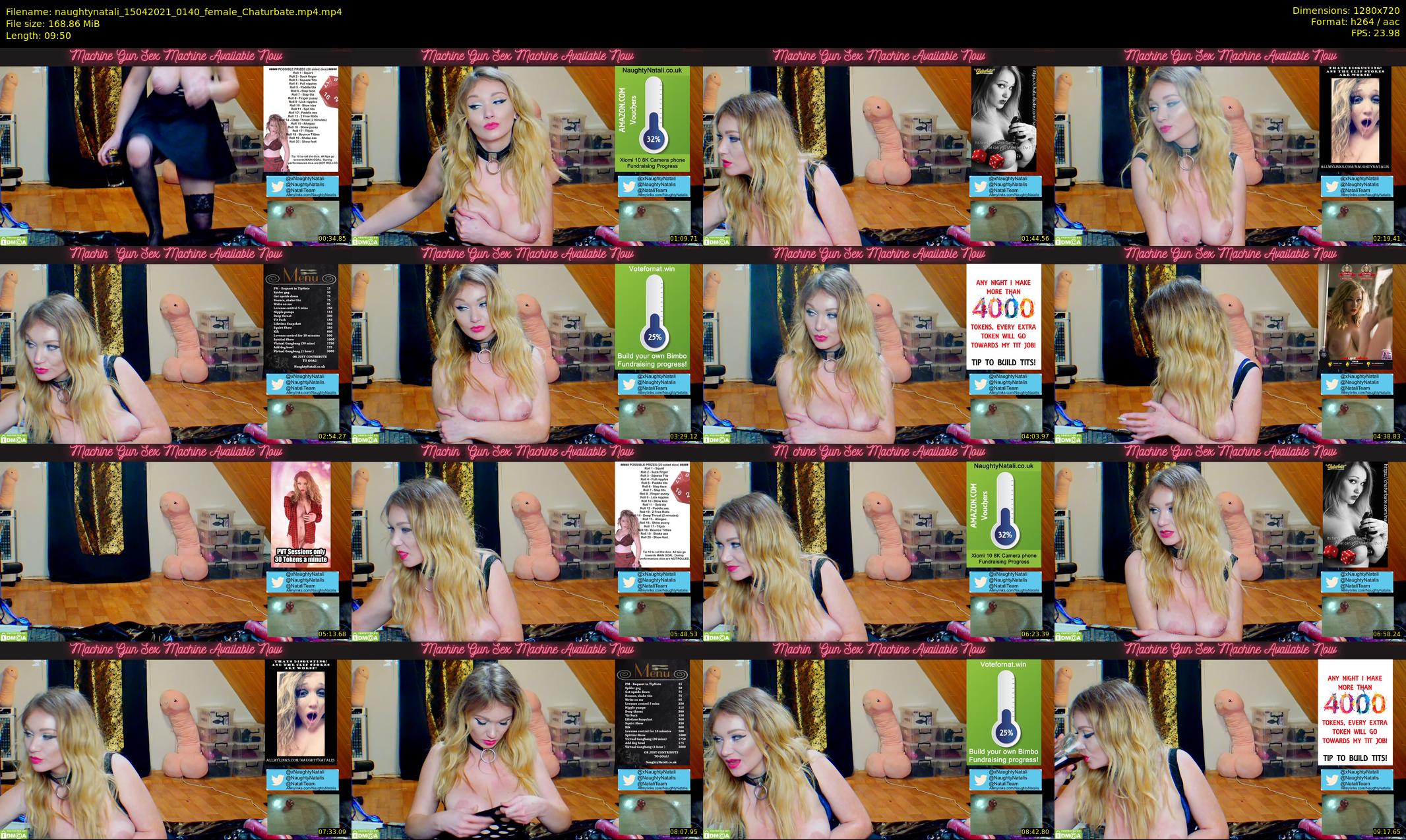 naughtynatali — 10 minute Chaturbate female cam show recording, 720p, Apr 15, 2021