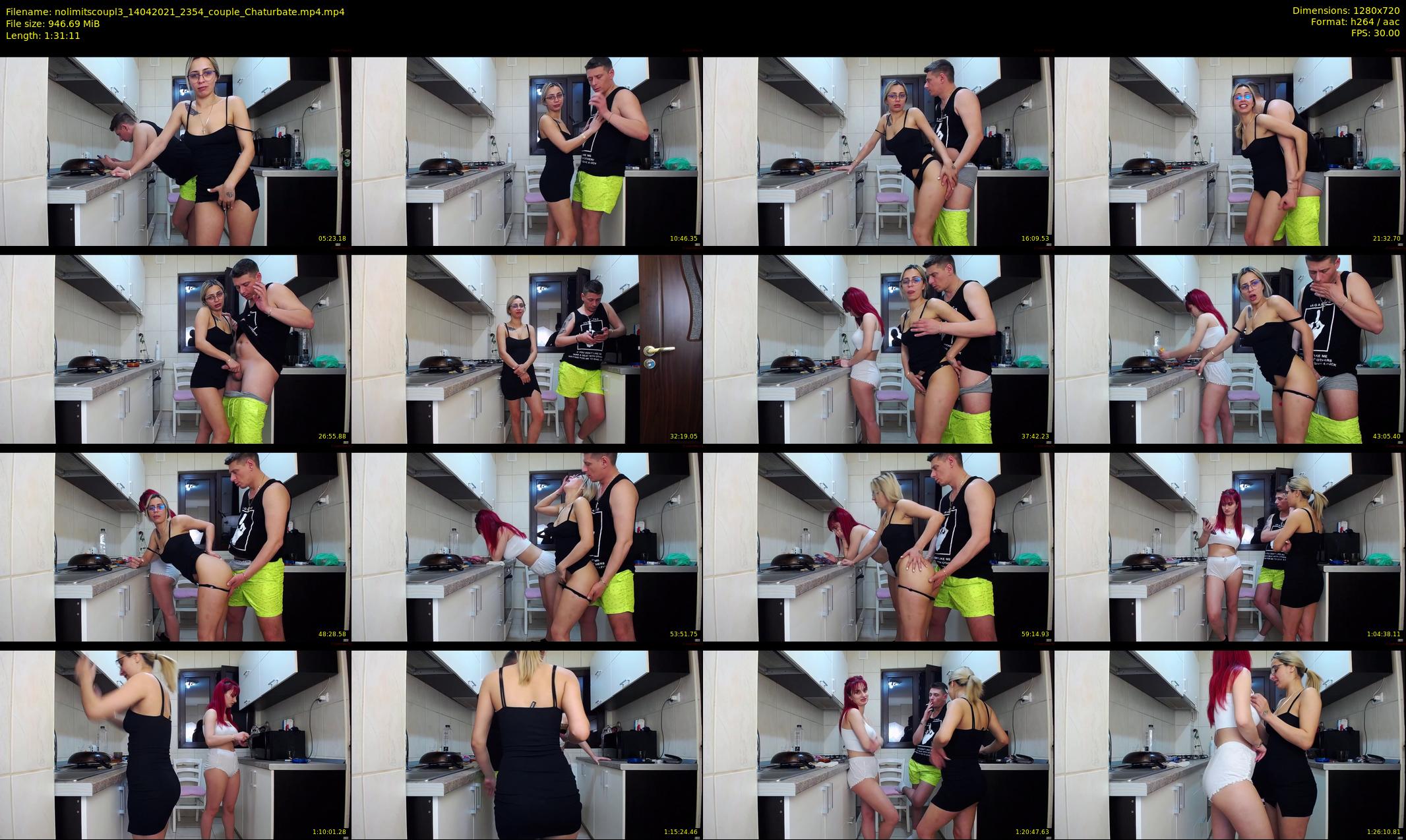 nolimitscoupl3 — 92 minute Chaturbate couple cam show recording, 720p, Apr 14, 2021