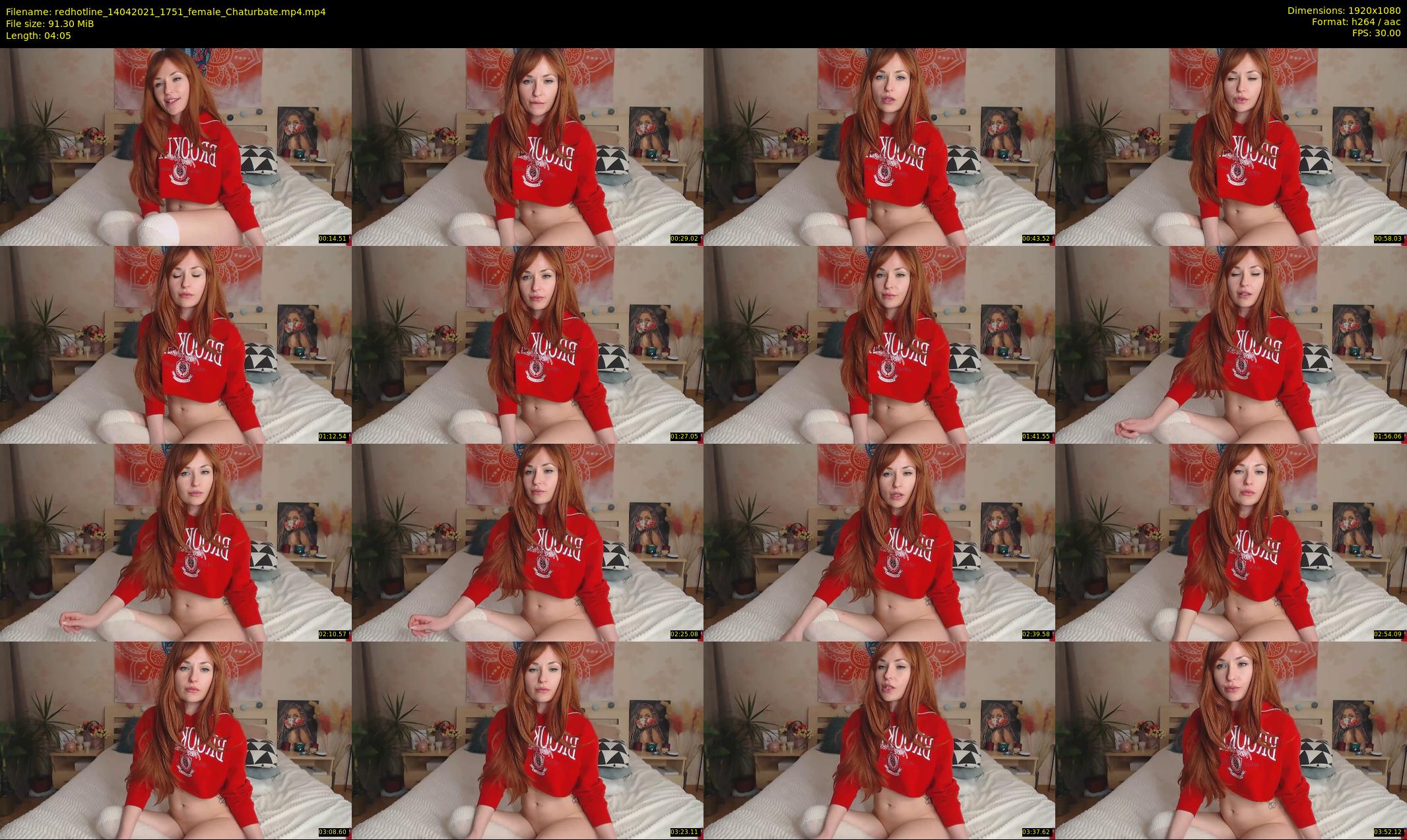 redhotline — 5 minute Chaturbate female cam show recording, 1080p, Apr 14, 2021