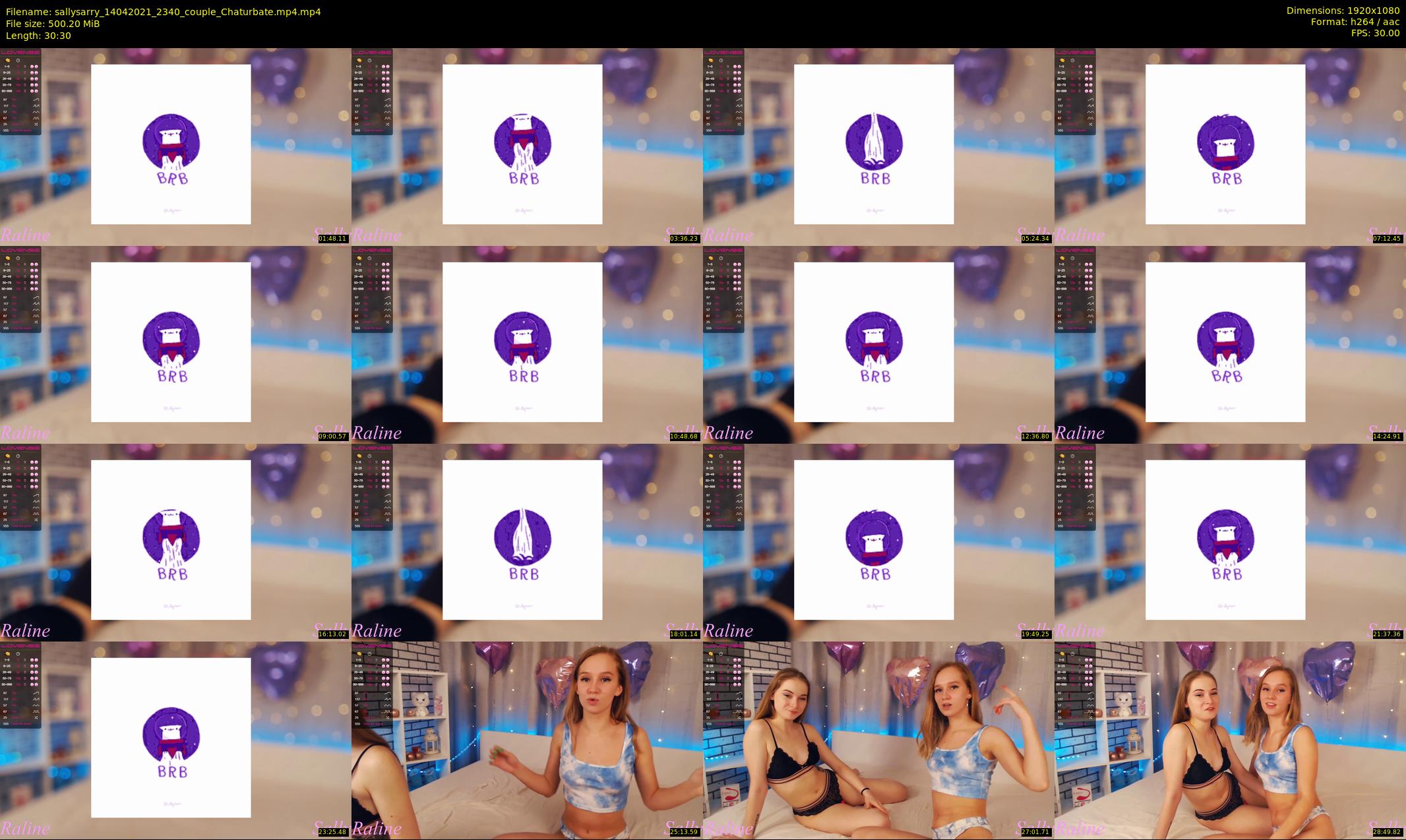 sallysarry — 31 minute Chaturbate couple cam show recording, 1080p, Apr 14, 2021