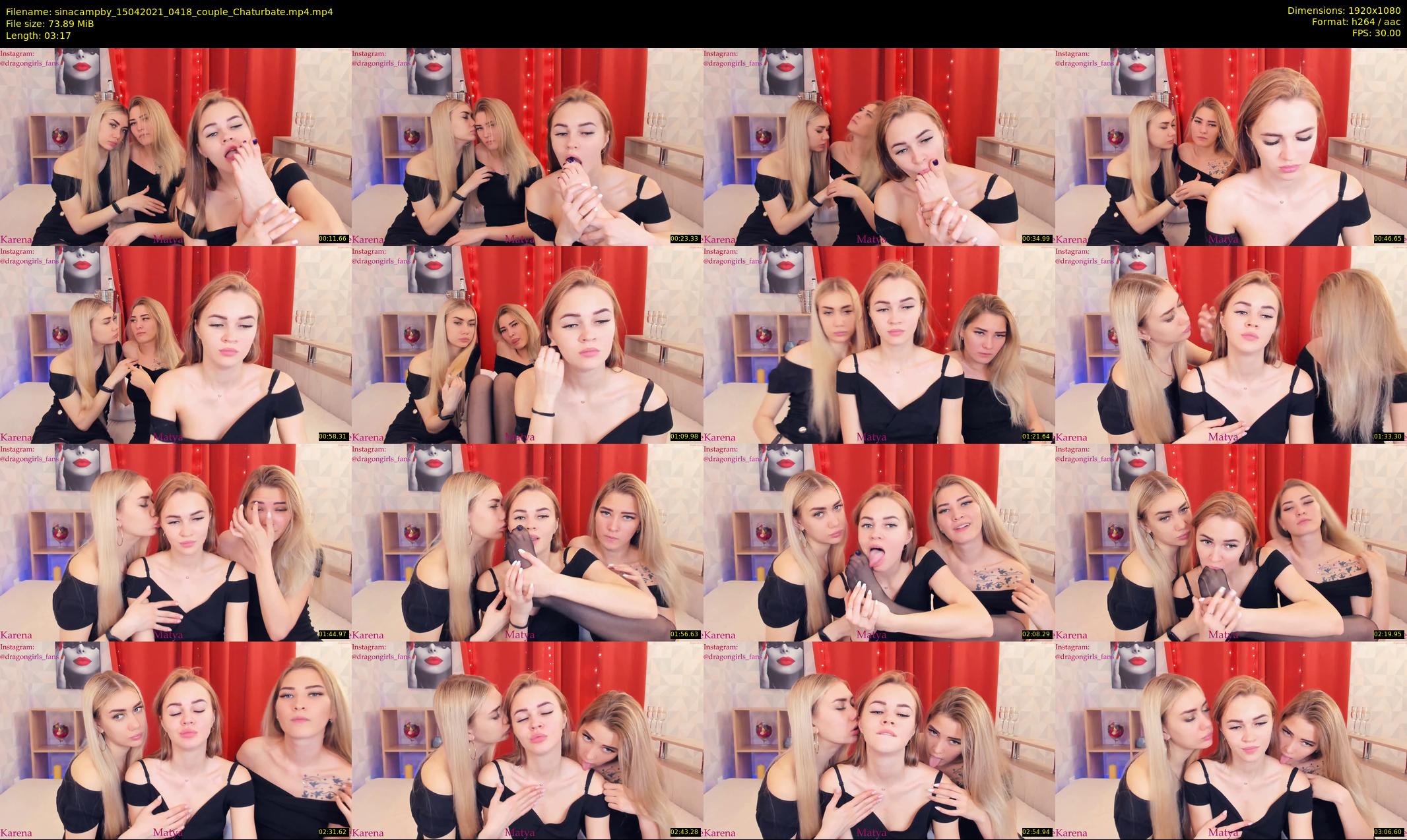 sinacampby — 4 minute Chaturbate couple cam show recording, 1080p, Apr 15, 2021