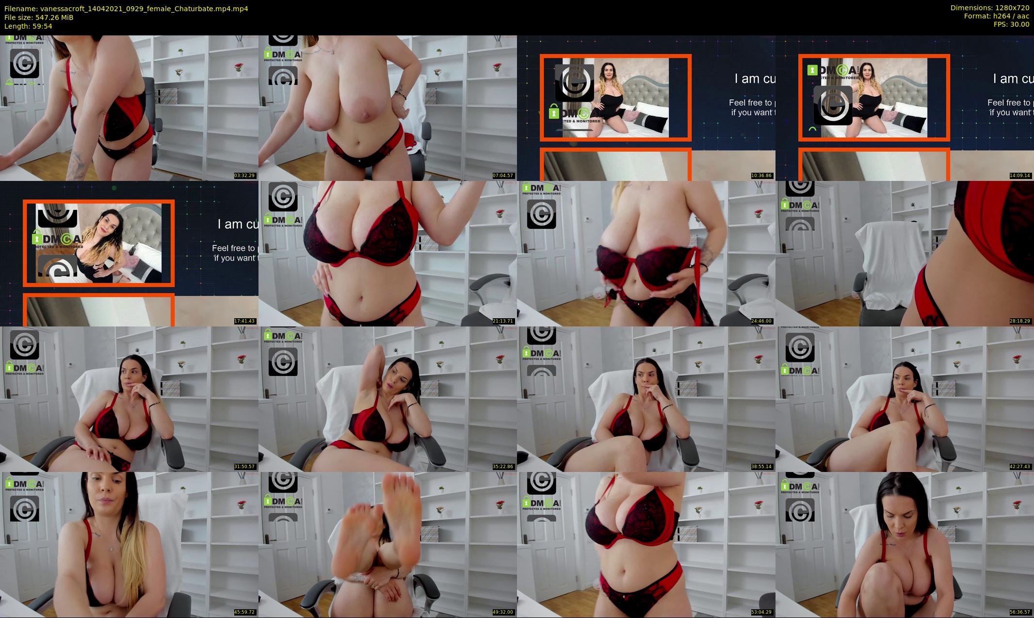 vanessacroft — 60 minute Chaturbate female cam show recording, 720p, Apr 14, 2021