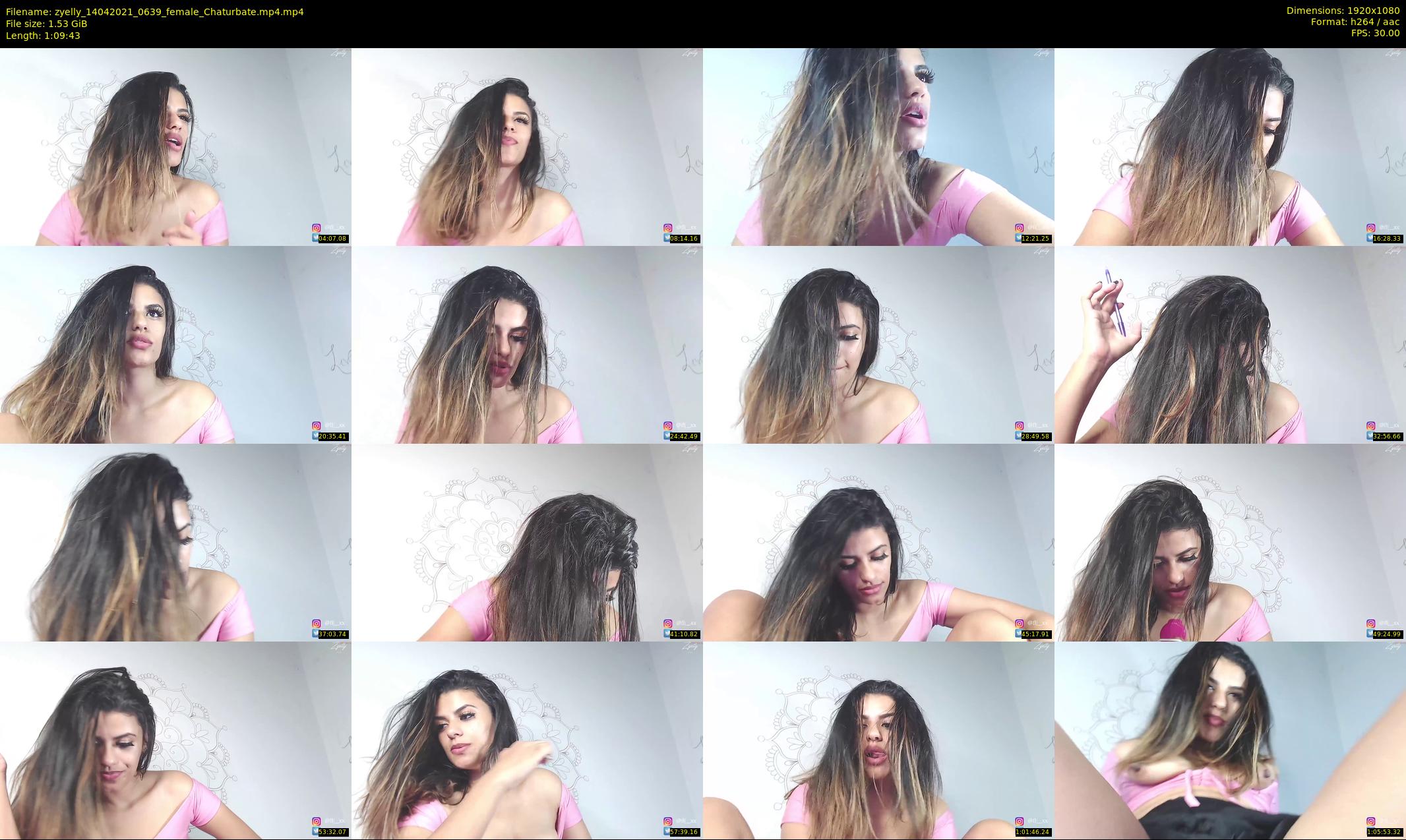 zyelly — 70 minute Chaturbate female cam show recording, 1080p, Apr 14, 2021