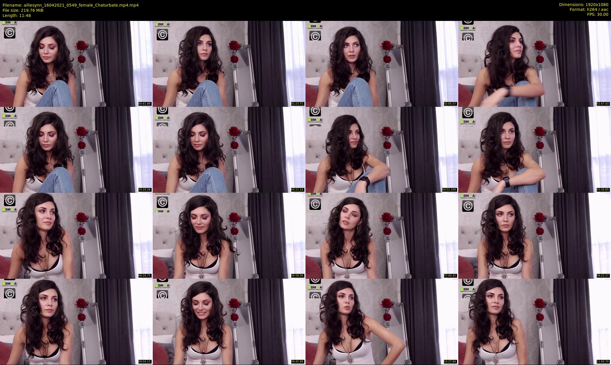 alliesynn — 12 minute Chaturbate female cam show recording, 1080p, Apr 16, 2021