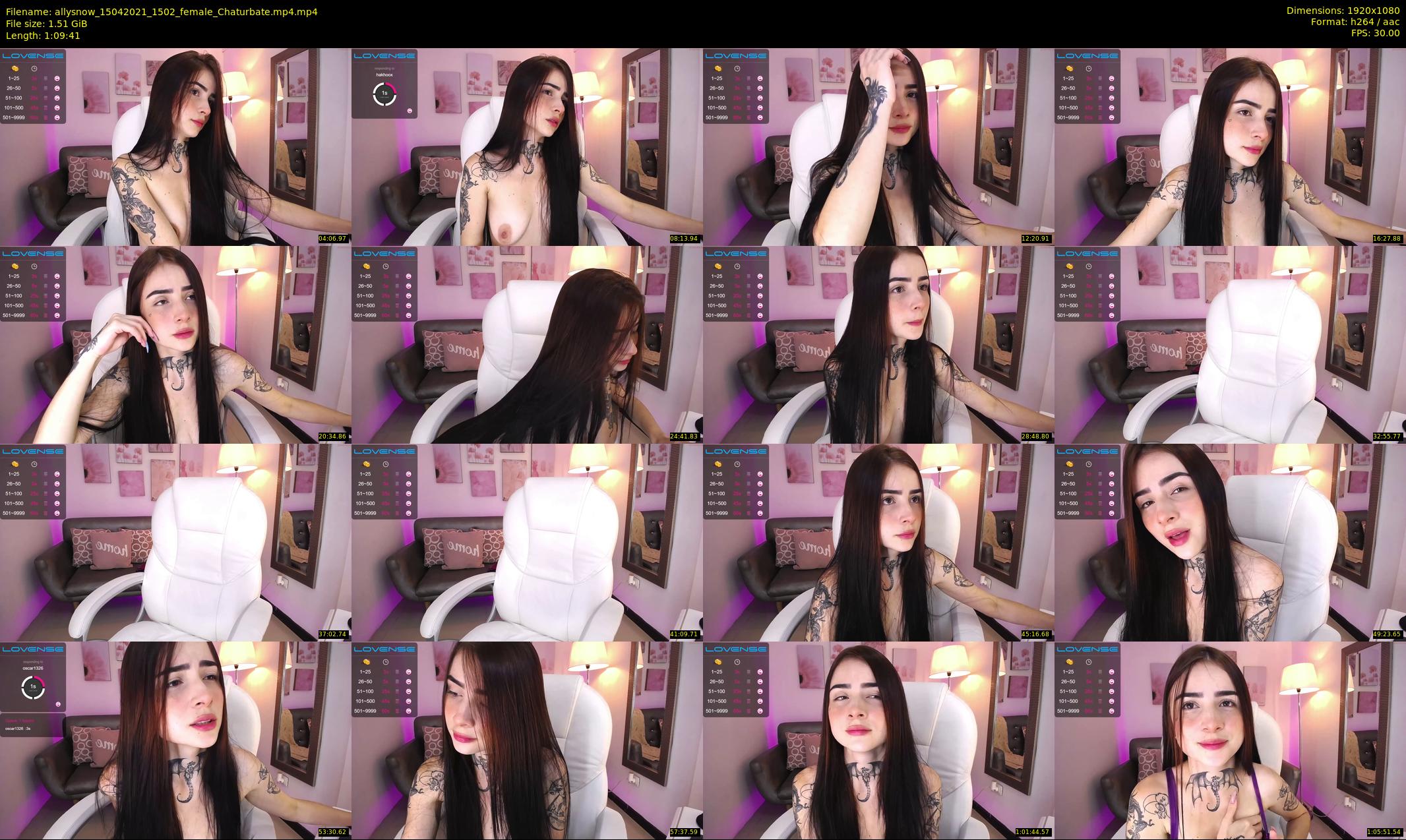 allysnow — 70 minute Chaturbate female cam show recording, 1080p, Apr 15, 2021