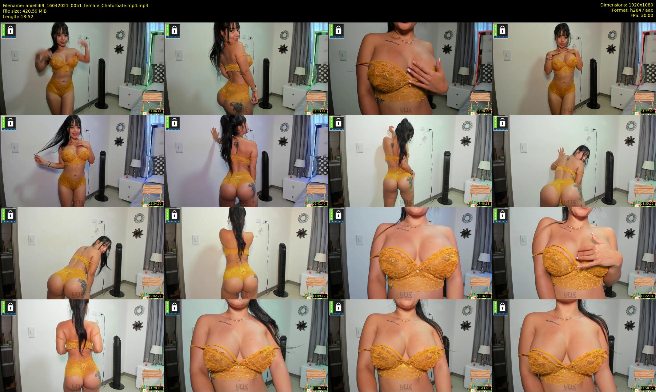 anielli69 — 19 minute Chaturbate female cam show recording, 1080p, Apr 16, 2021