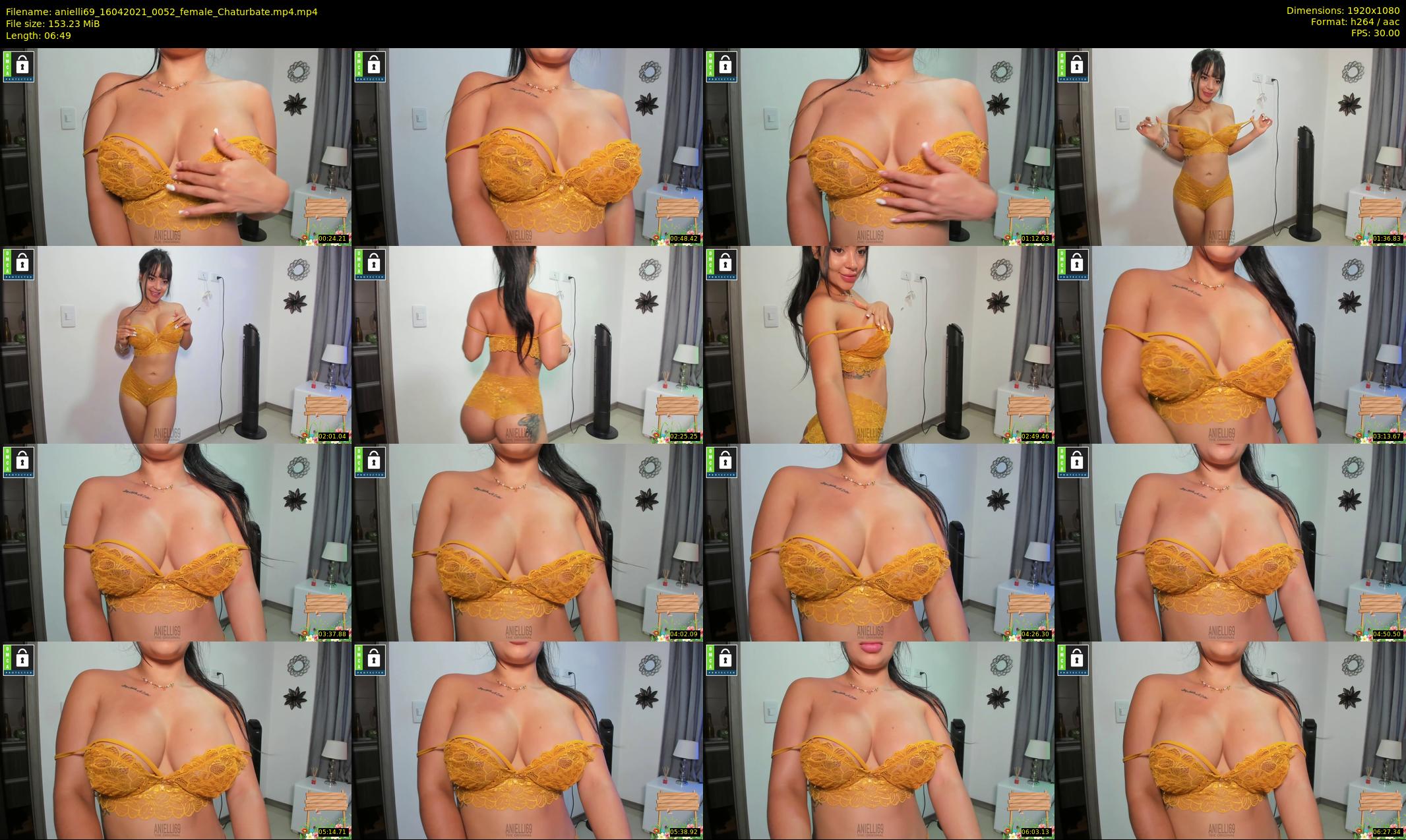 anielli69 — 7 minute Chaturbate female cam show recording, 1080p, Apr 16, 2021