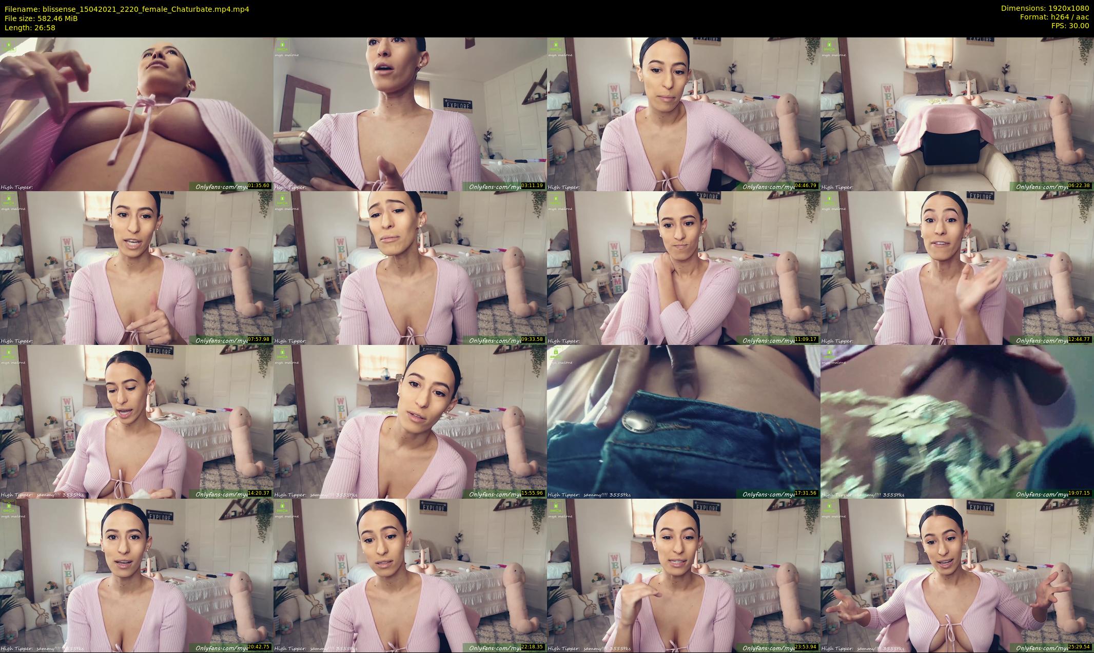 blissense — 27 minute Chaturbate female cam show recording, 1080p, Apr 15, 2021