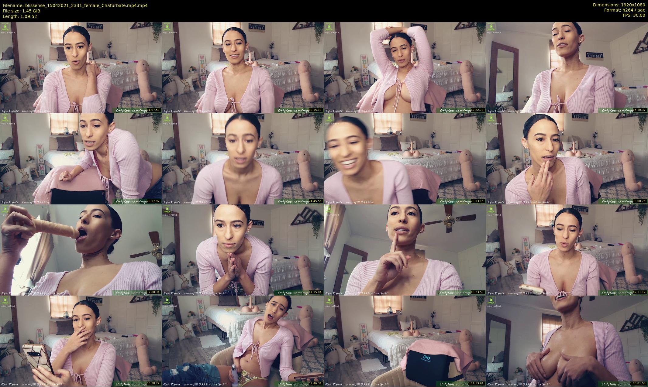 blissense — 70 minute Chaturbate female cam show recording, 1080p, Apr 15, 2021