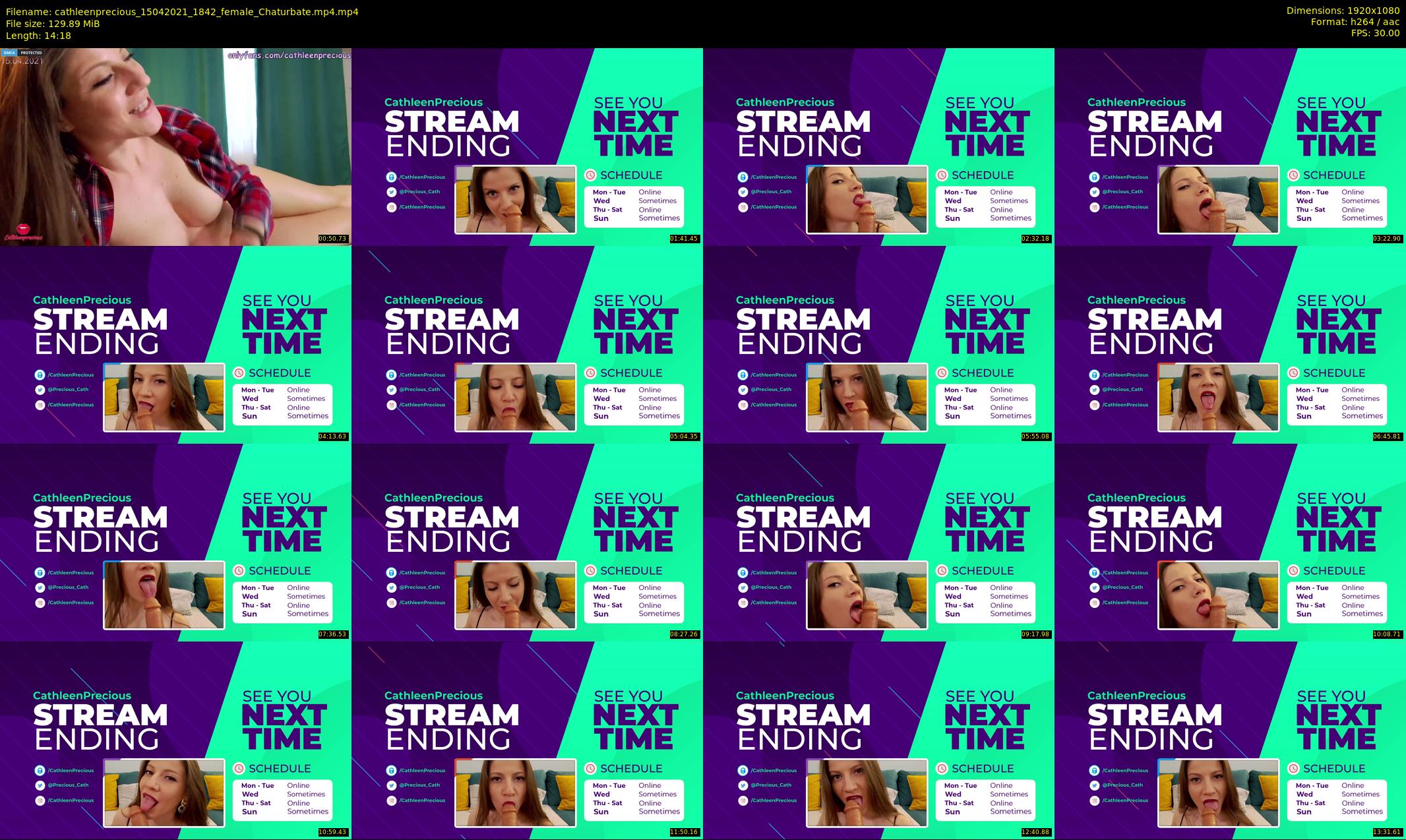 cathleenprecious — 15 minute Chaturbate female cam show recording, 1080p, Apr 15, 2021