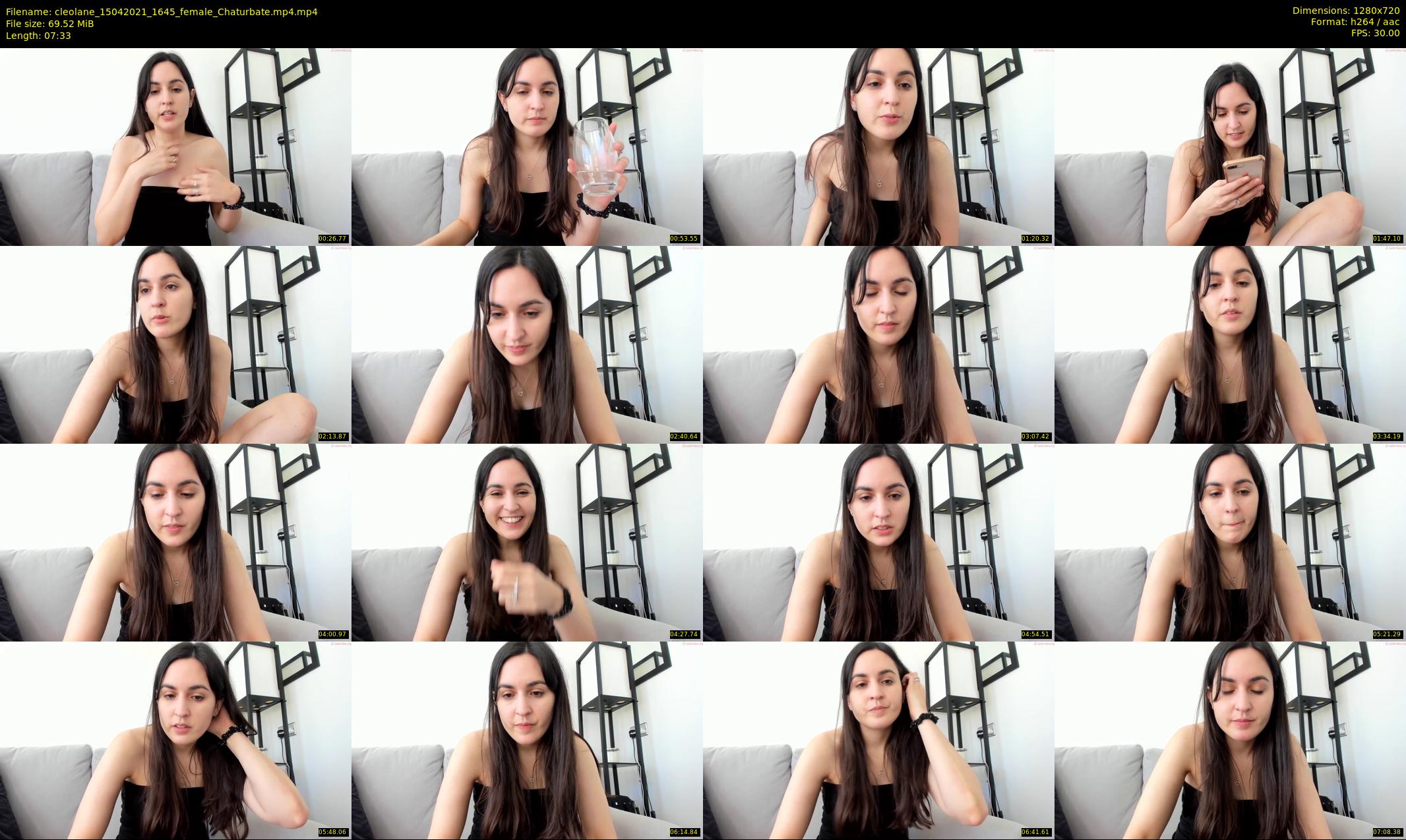 cleolane — 8 minute Chaturbate female cam show recording, 720p, Apr 15, 2021