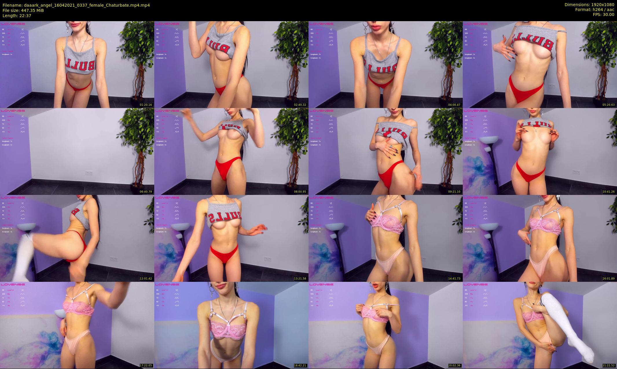 daaark_angel — 23 minute Chaturbate female cam show recording, 1080p, Apr 16, 2021