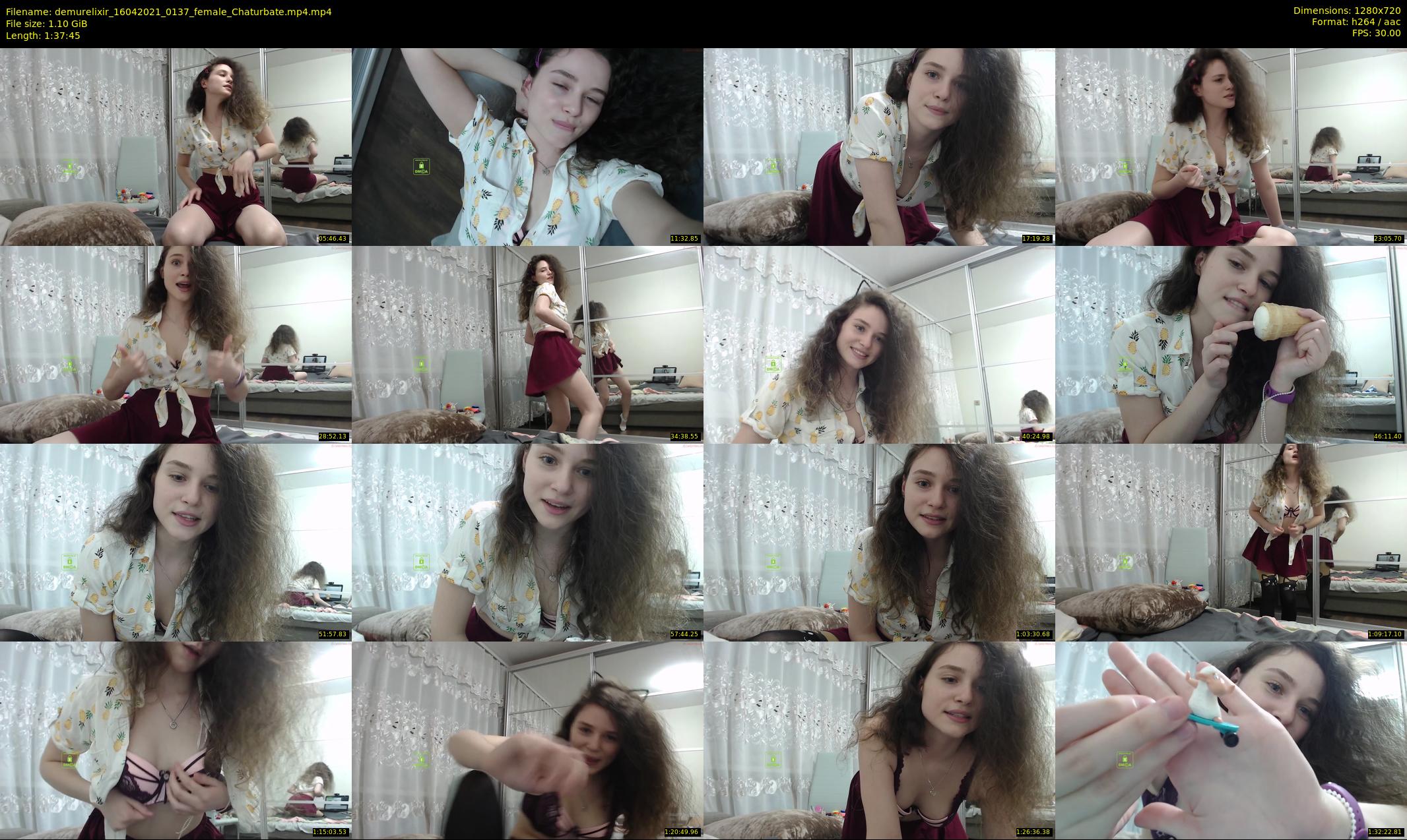 demurelixir — 98 minute Chaturbate female cam show recording, 720p, Apr 16, 2021