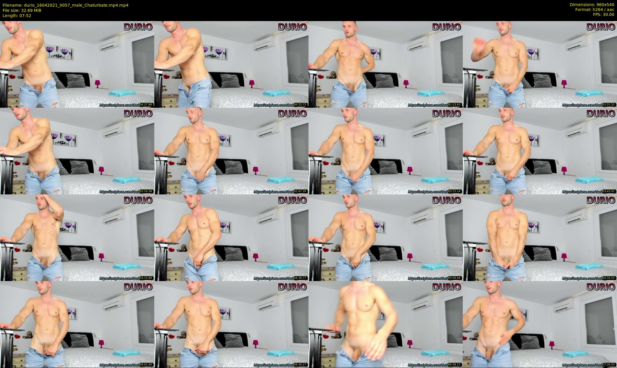 durio — 8 minute Chaturbate male cam show recording, 480p, Apr 16, 2021