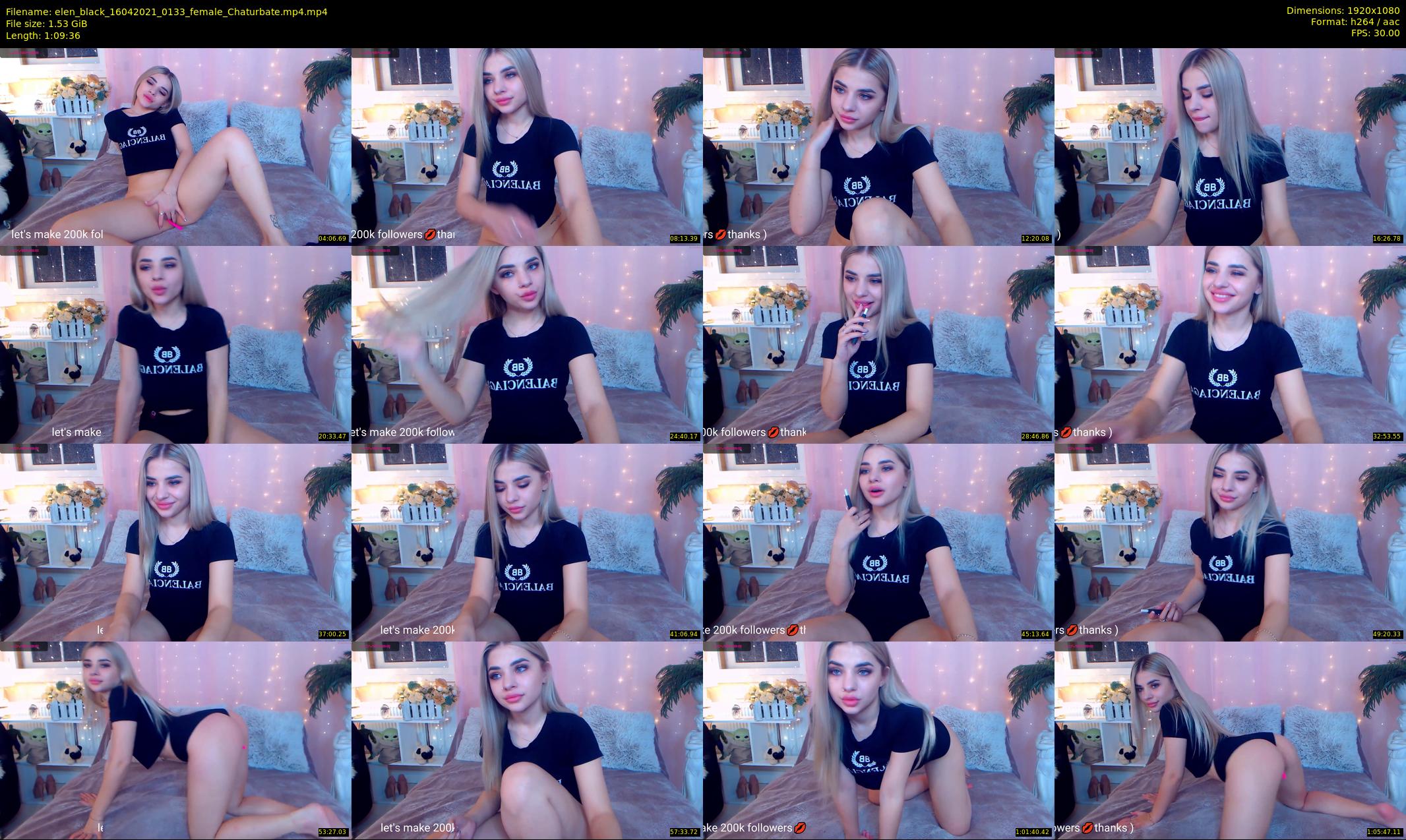 elen_black — 70 minute Chaturbate female cam show recording, 1080p, Apr 16, 2021