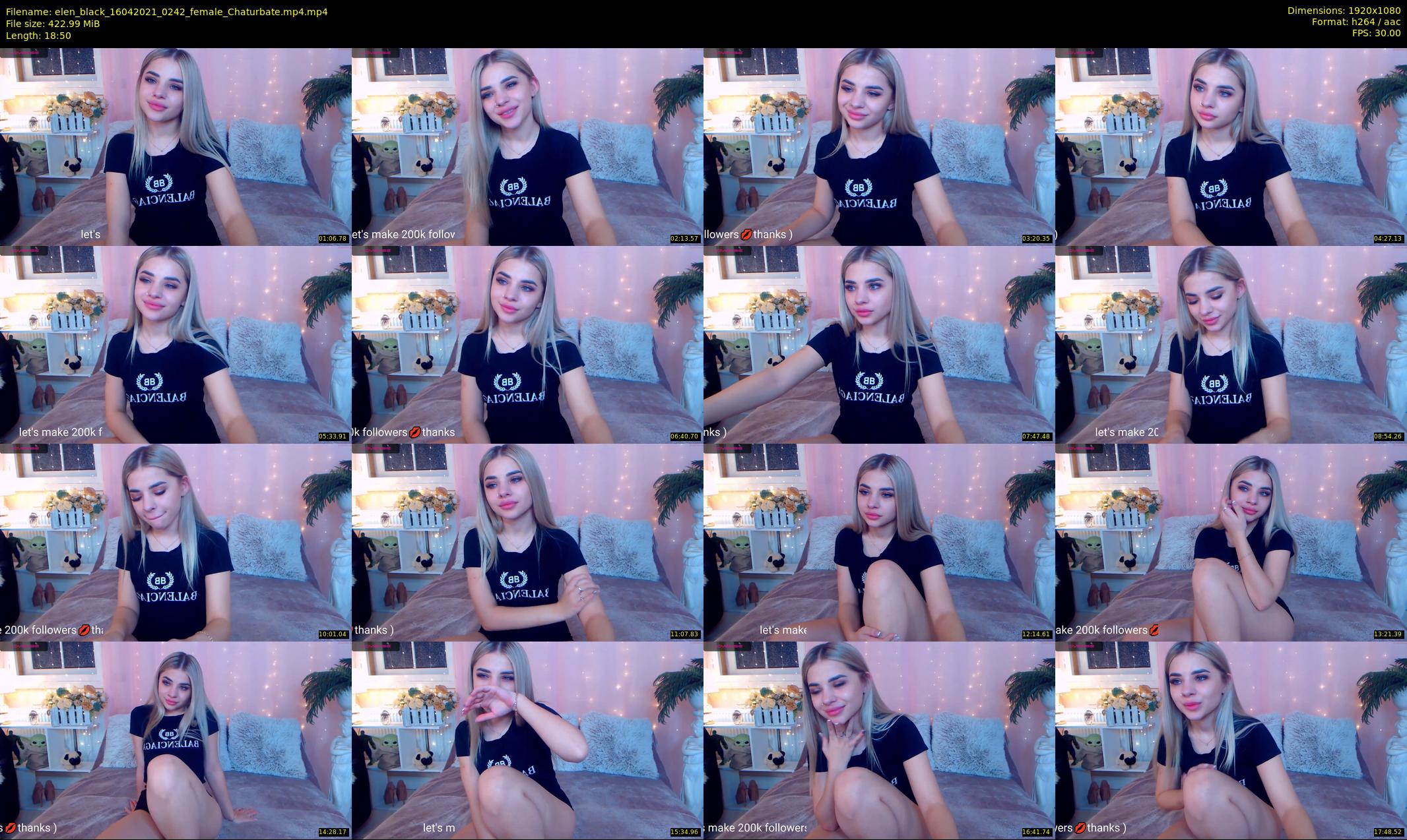 elen_black — 19 minute Chaturbate female cam show recording, 1080p, Apr 16, 2021