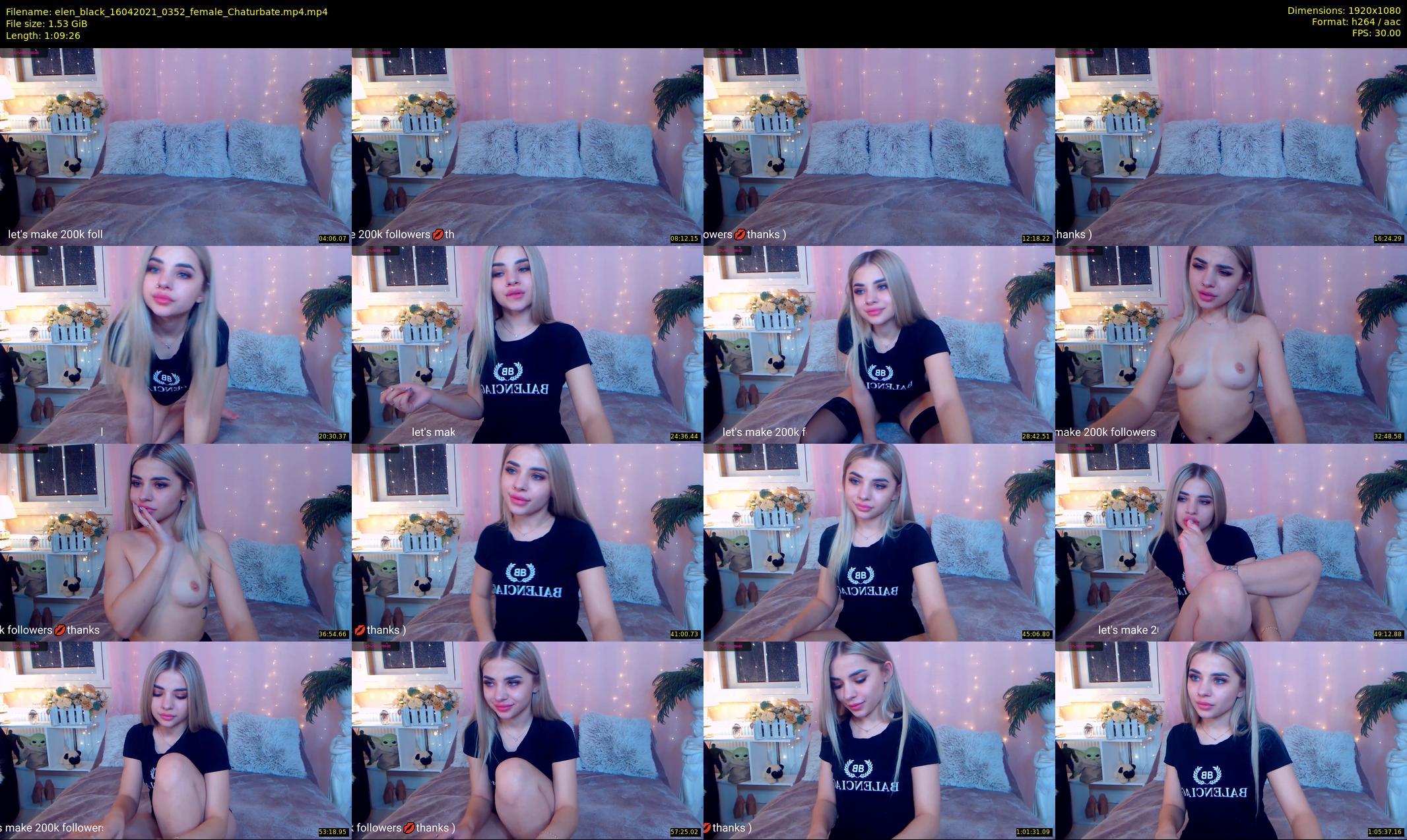 elen_black — 70 minute Chaturbate female cam show recording, 1080p, Apr 16, 2021