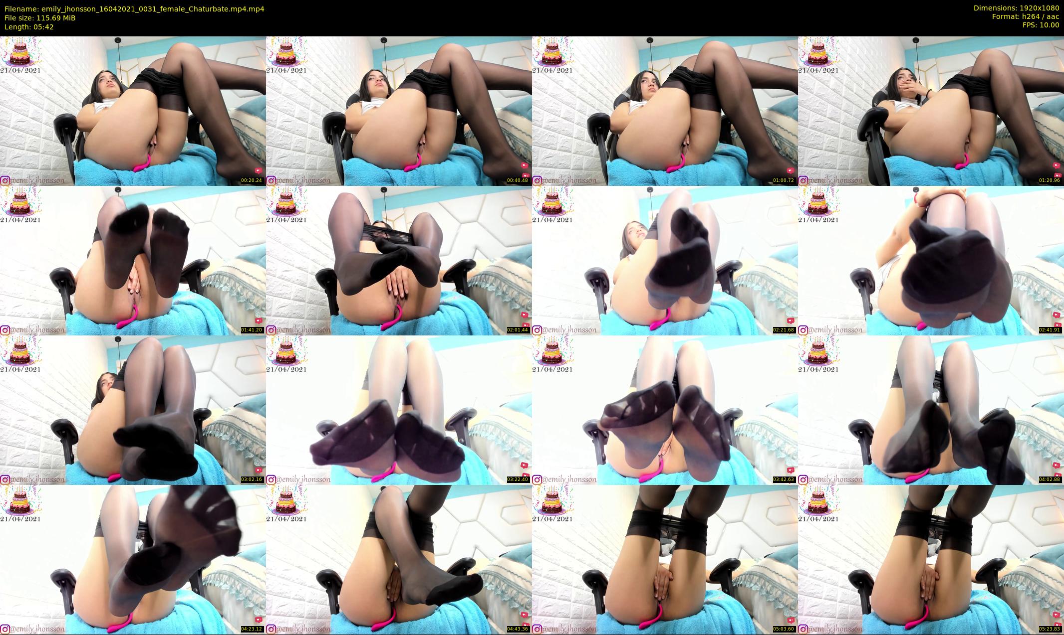 emily_jhonsson — 6 minute Chaturbate female cam show recording, 1080p, Apr 16, 2021