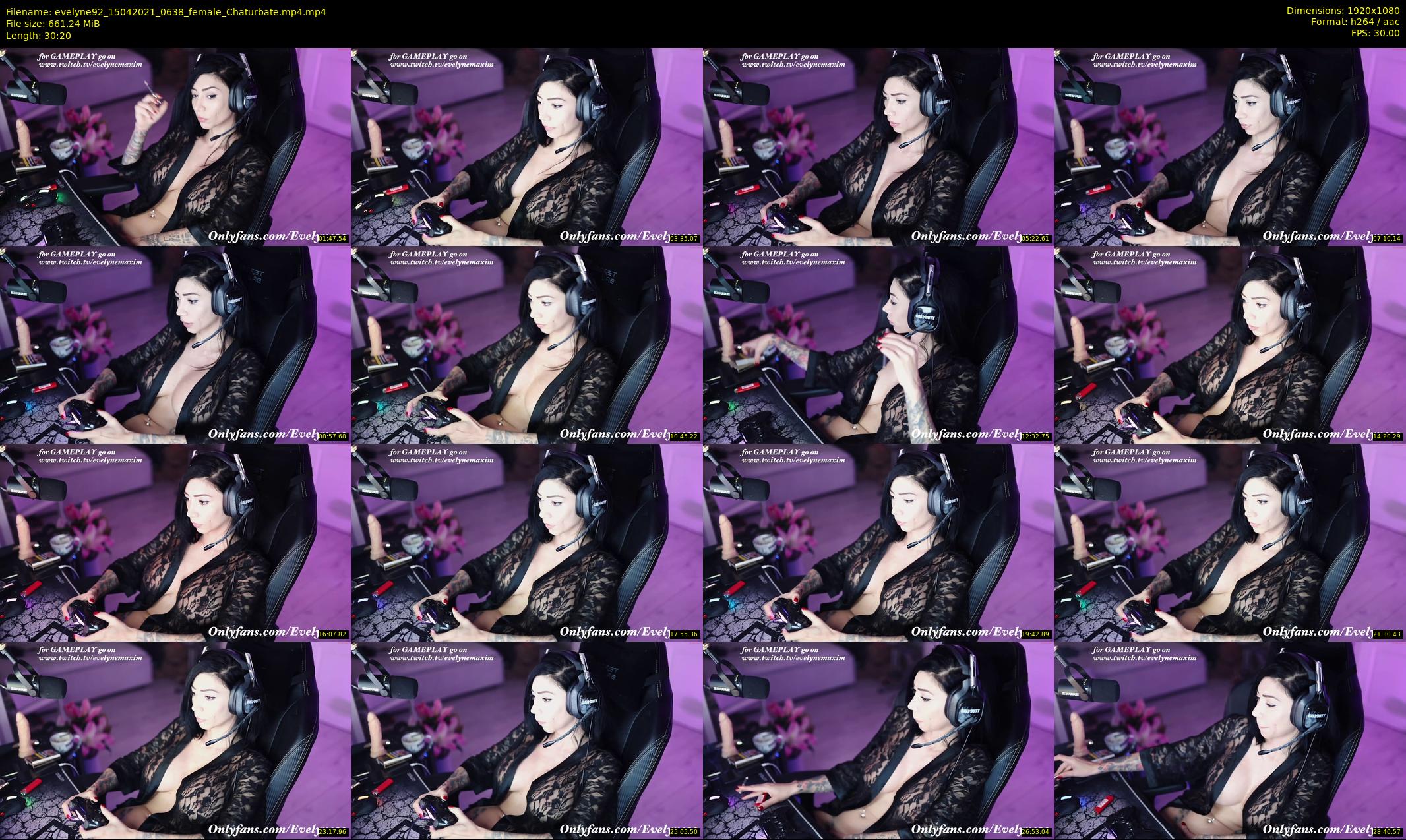 evelyne92 — 31 minute Chaturbate female cam show recording, 1080p, Apr 15, 2021