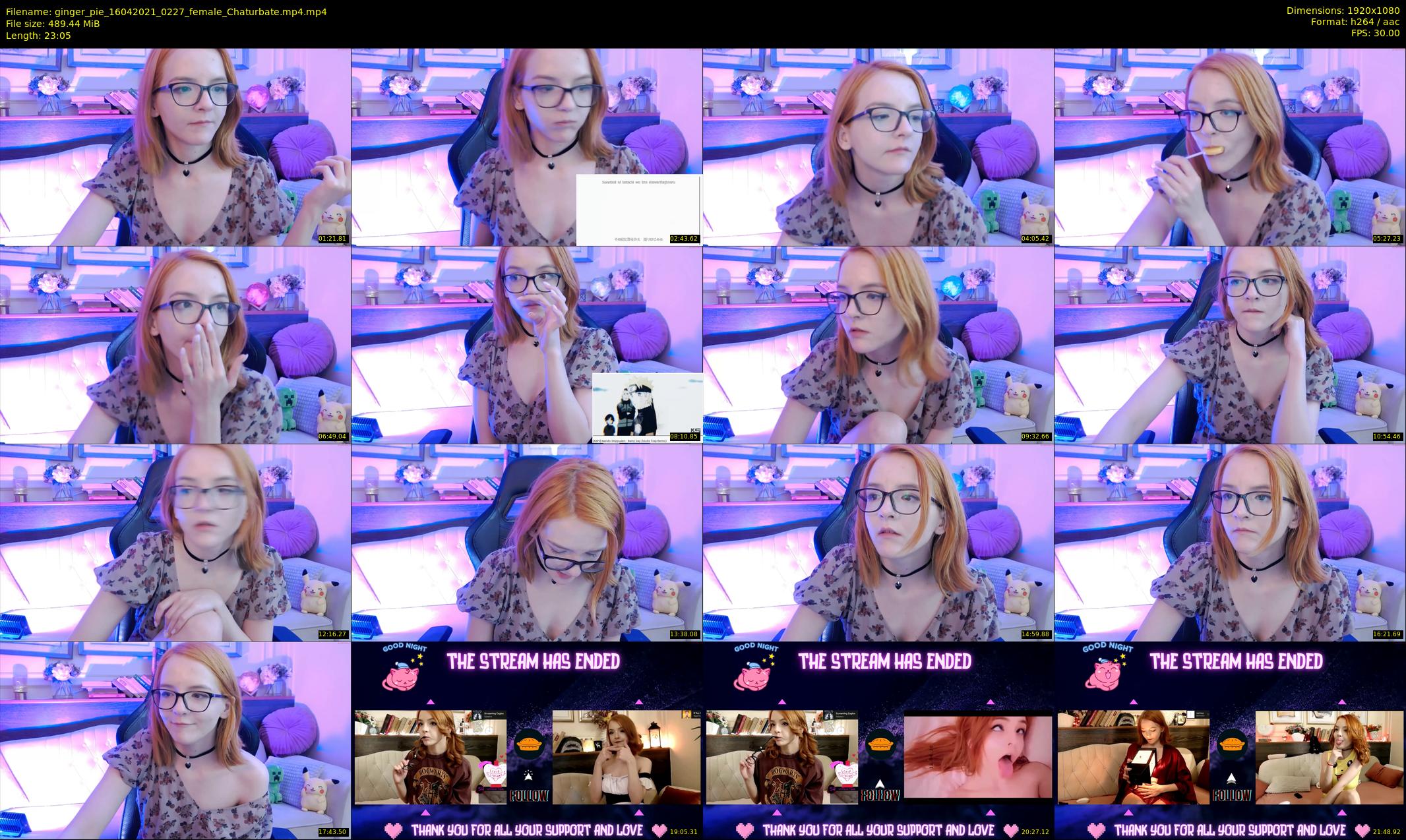 ginger_pie — 24 minute Chaturbate female cam show recording, 1080p, Apr 16, 2021
