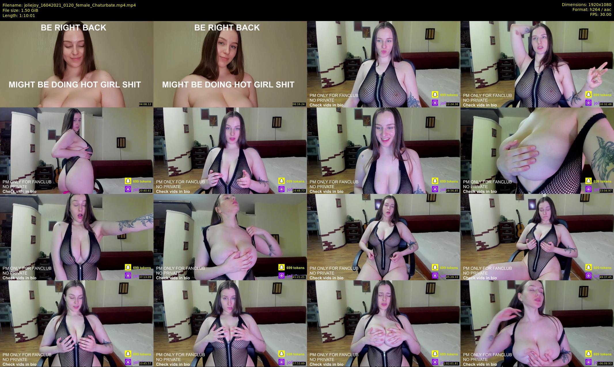 joliejoy — 71 minute Chaturbate female cam show recording, 1080p, Apr 16, 2021