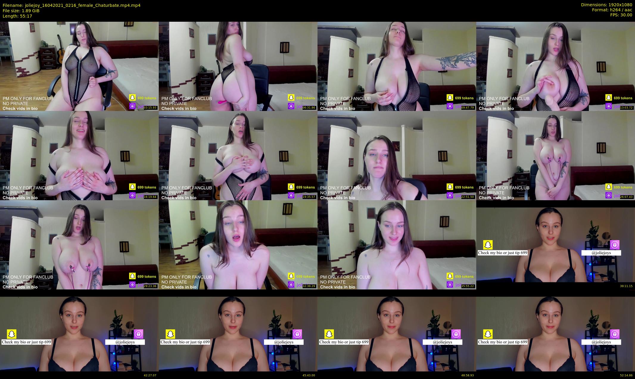 joliejoy — 56 minute Chaturbate female cam show recording, 1080p, Apr 16, 2021