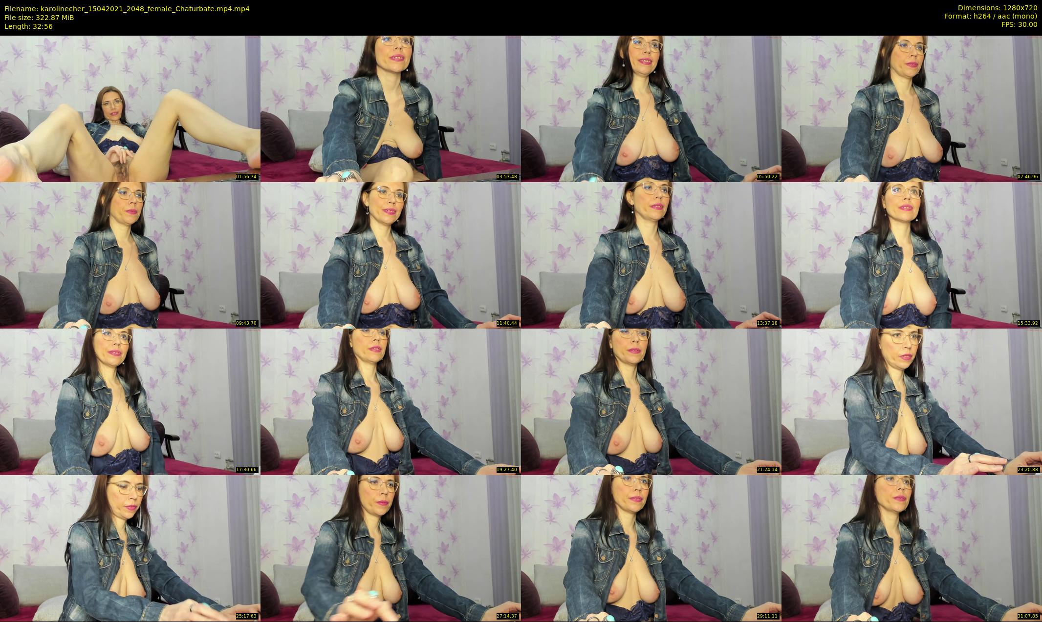 karolinecher — 33 minute Chaturbate female cam show recording, 720p, Apr 15, 2021