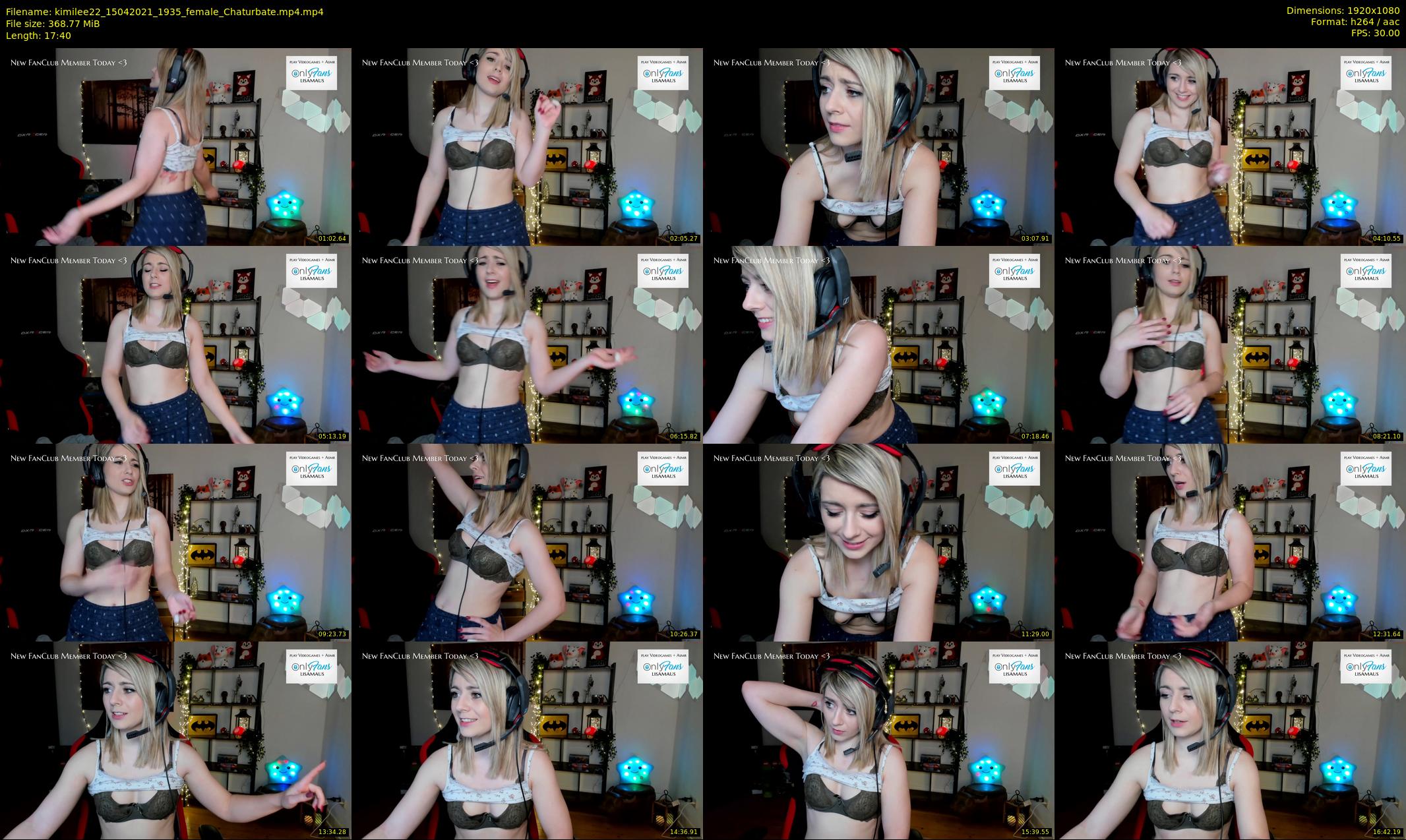kimilee22 — 18 minute Chaturbate female cam show recording, 1080p, Apr 15, 2021