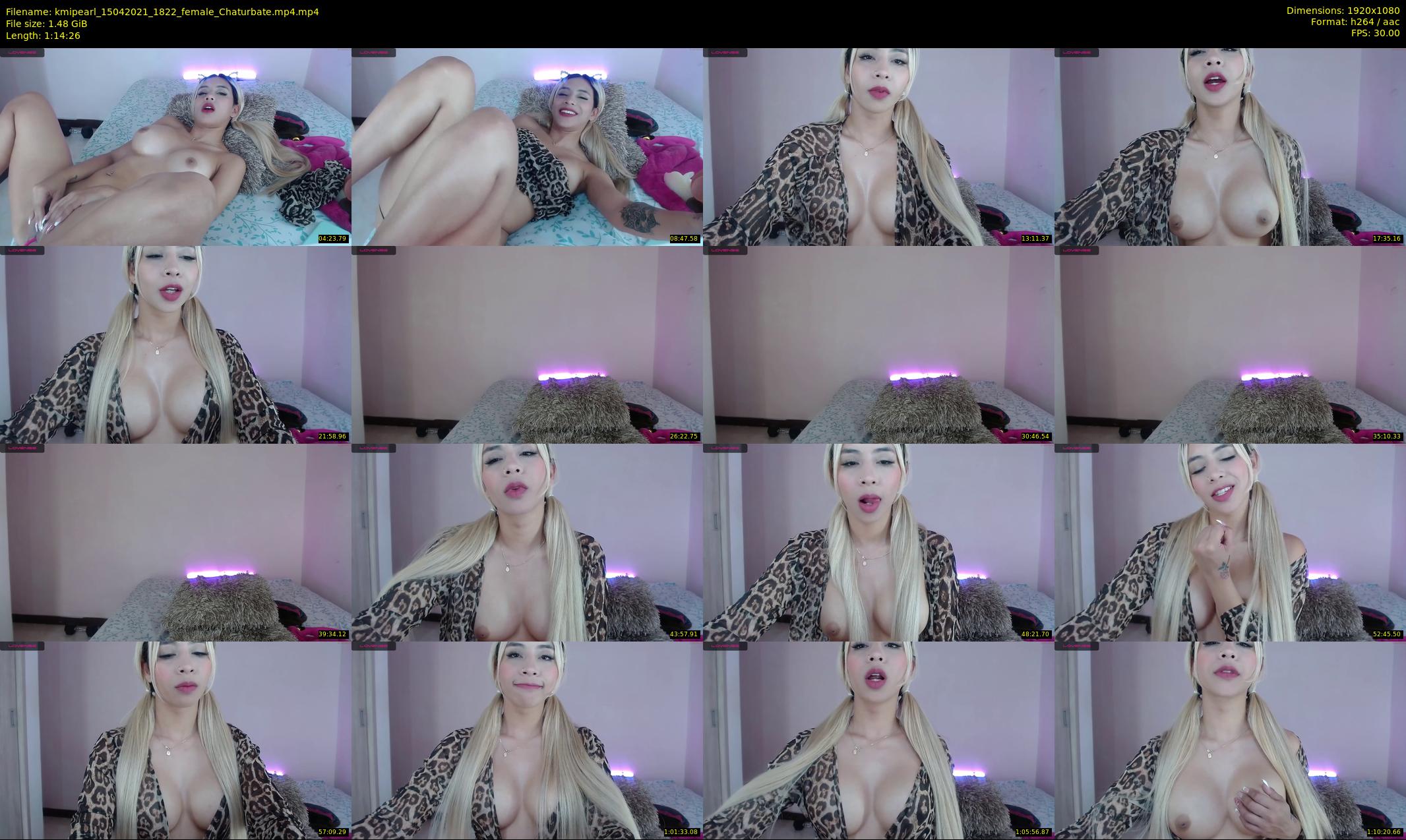 kmipearl — 75 minute Chaturbate female cam show recording, 1080p, Apr 15, 2021