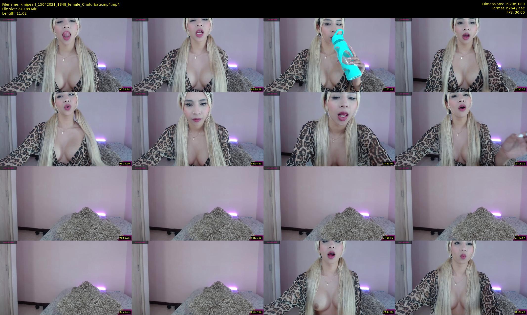 kmipearl — 12 minute Chaturbate female cam show recording, 1080p, Apr 15, 2021