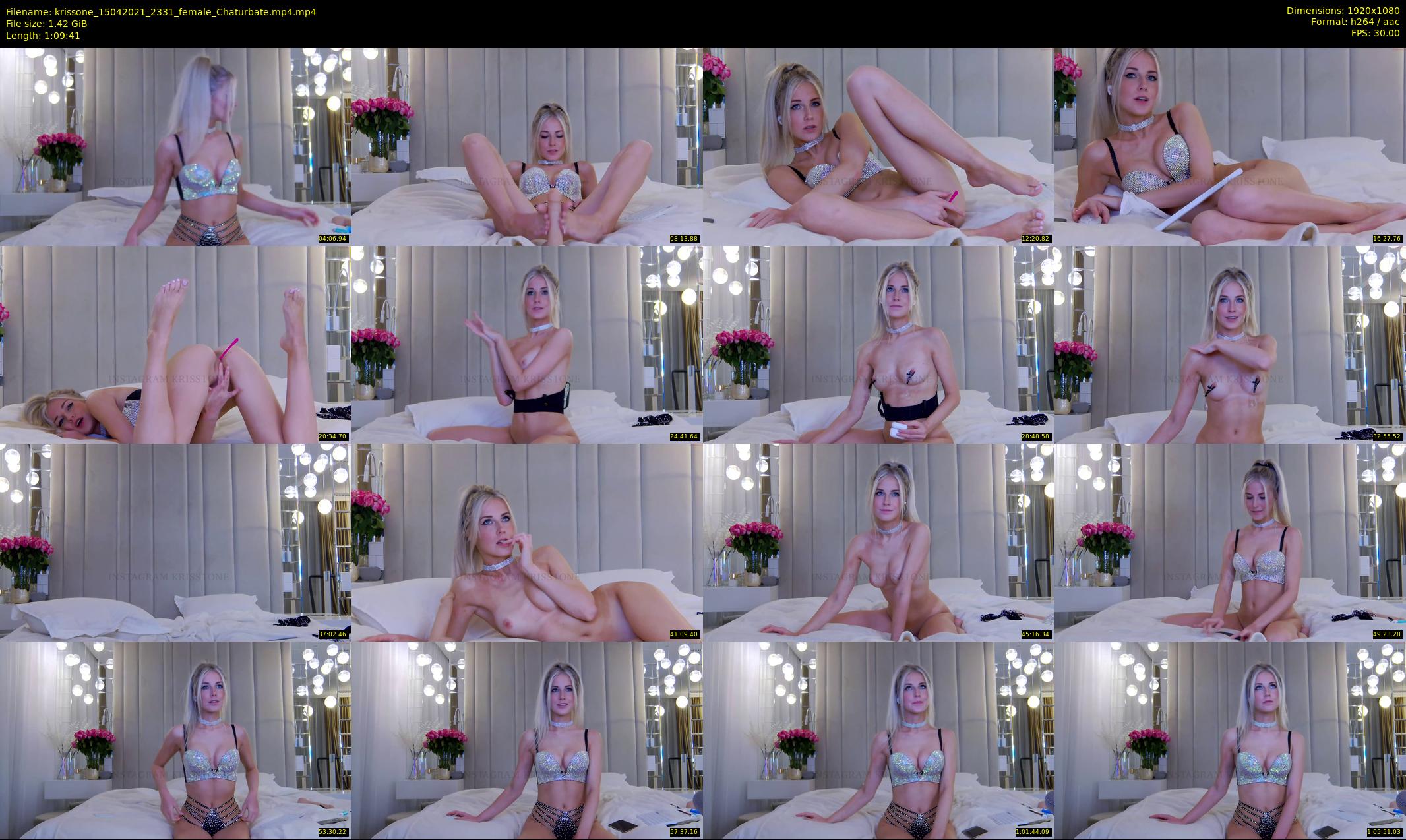 krissone — 70 minute Chaturbate female cam show recording, 1080p, Apr 15, 2021