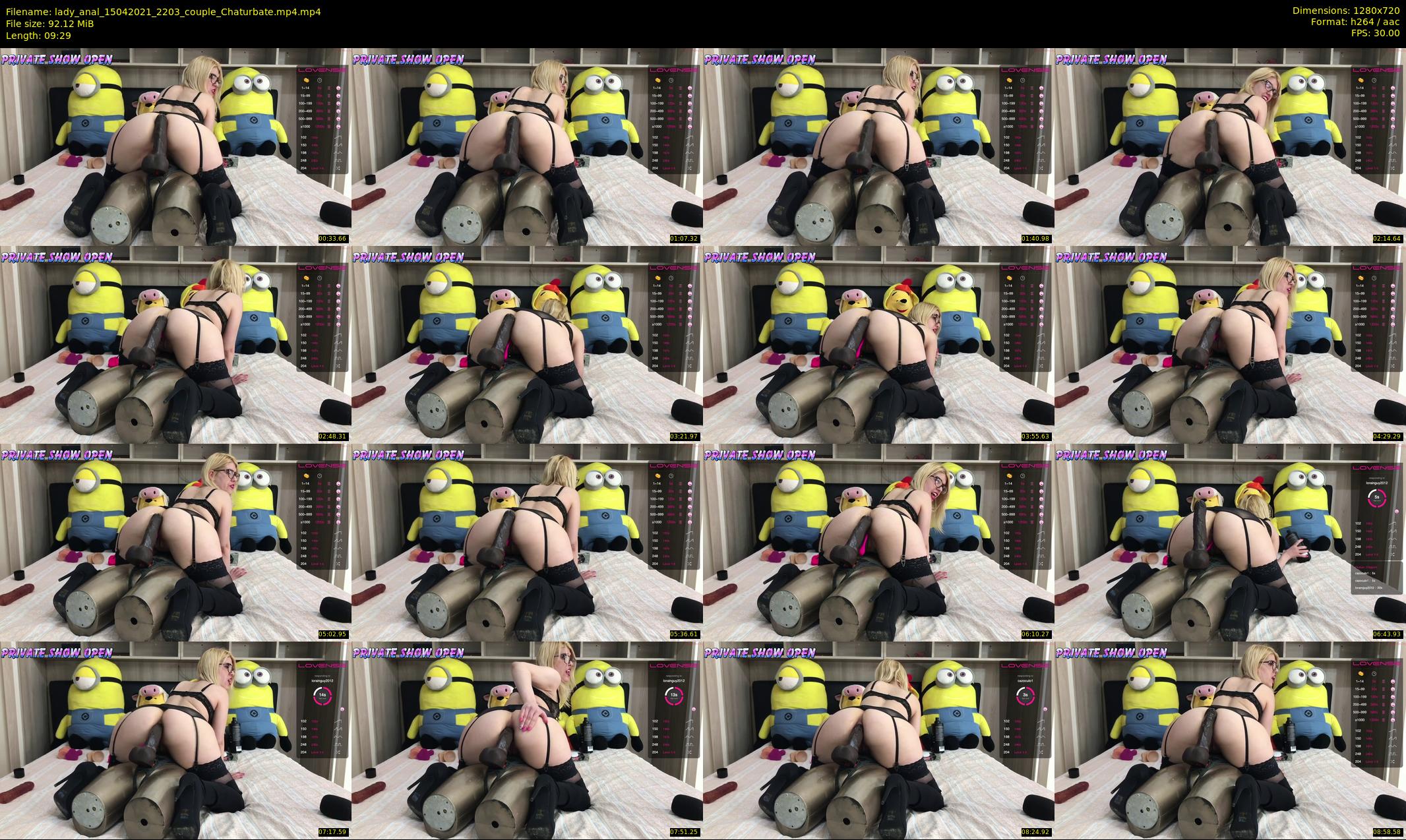 lady_anal — 10 minute Chaturbate female cam show recording, 720p, Apr 15, 2021