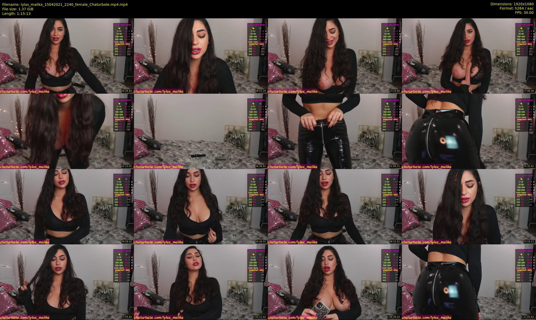 lylas_malika — 76 minute Chaturbate female cam show recording, 1080p, Apr 15, 2021
