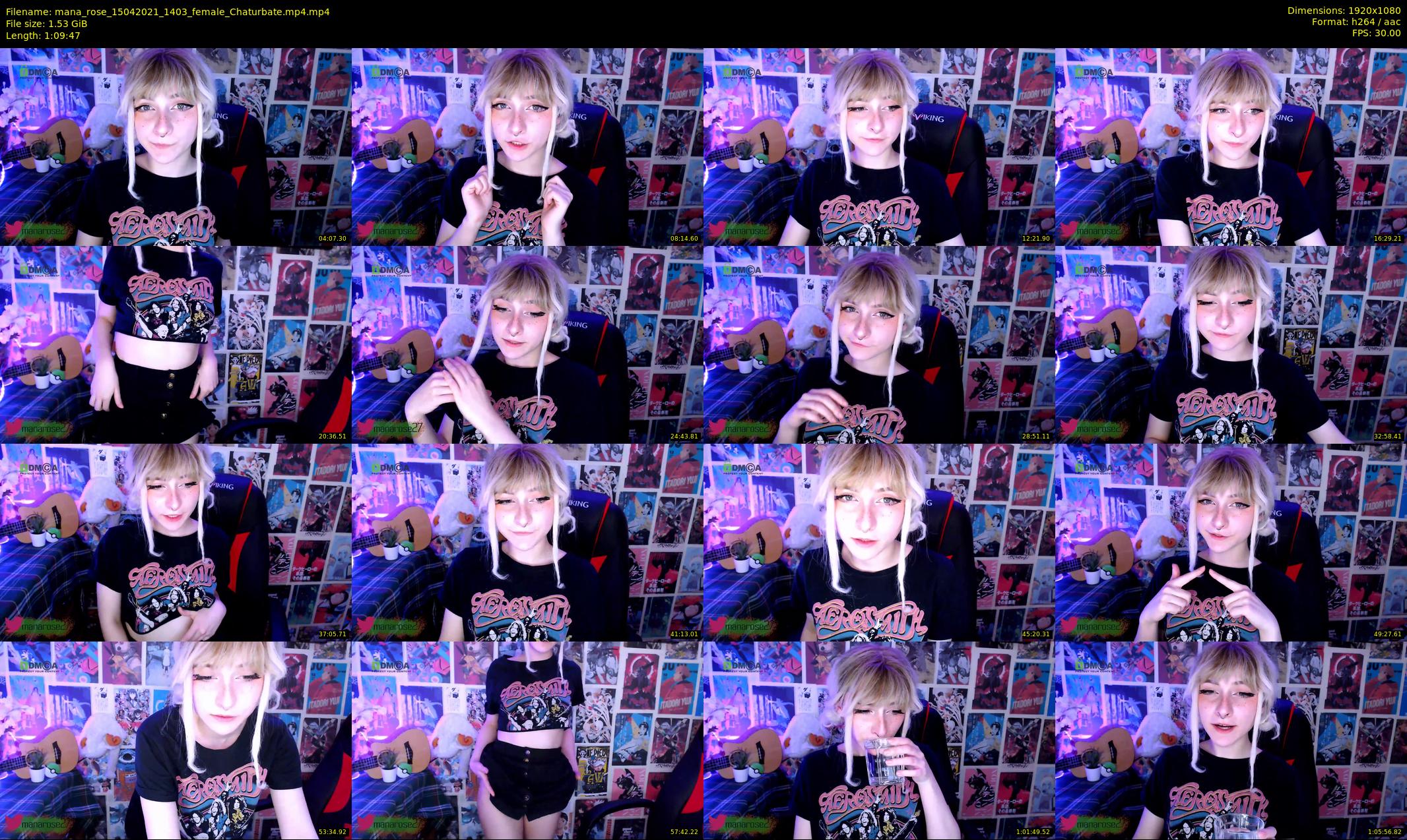 mana_rose — 70 minute Chaturbate female cam show recording, 1080p, Apr 15, 2021