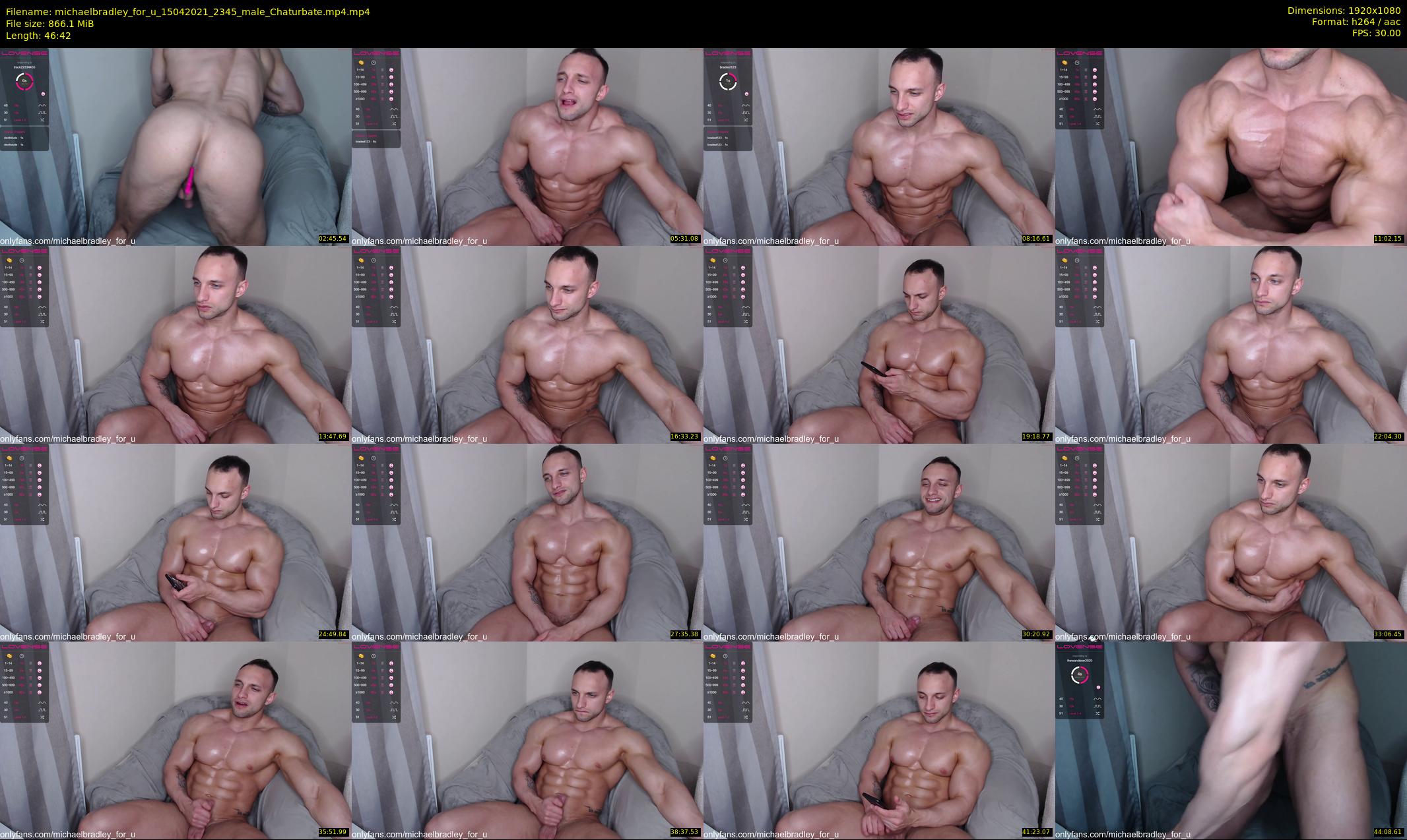michaelbradley_for_u — 47 minute Chaturbate male cam show recording, 1080p, Apr 15, 2021