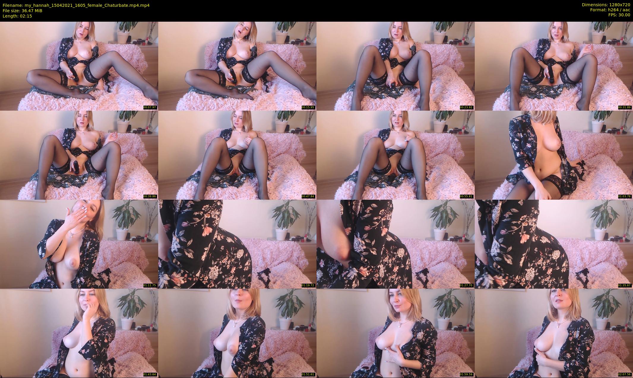 my_hannah — 3 minute Chaturbate female cam show recording, 720p, Apr 15, 2021