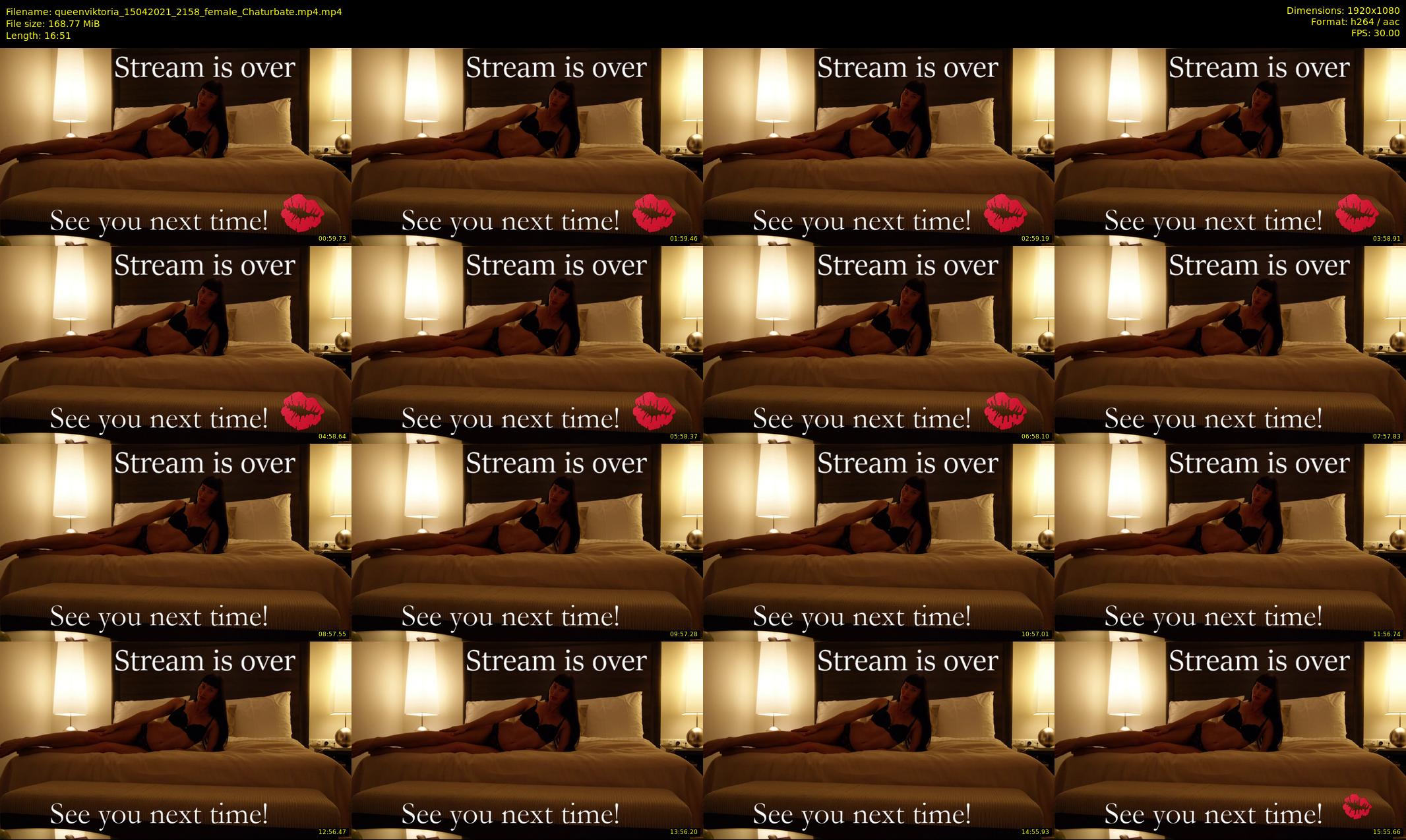 queenviktoria — 17 minute Chaturbate female cam show recording, 1080p, Apr 15, 2021