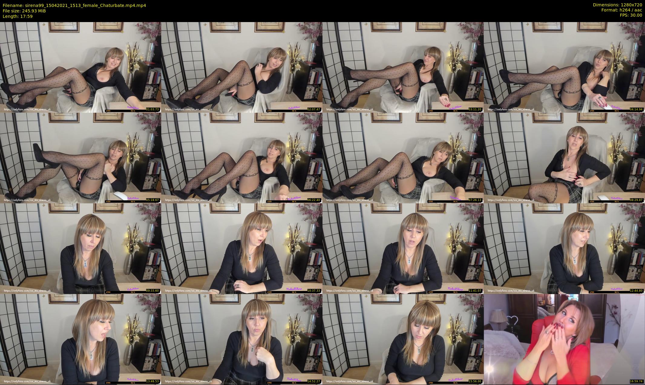sirena99 — 18 minute Chaturbate female cam show recording, 720p, Apr 15, 2021