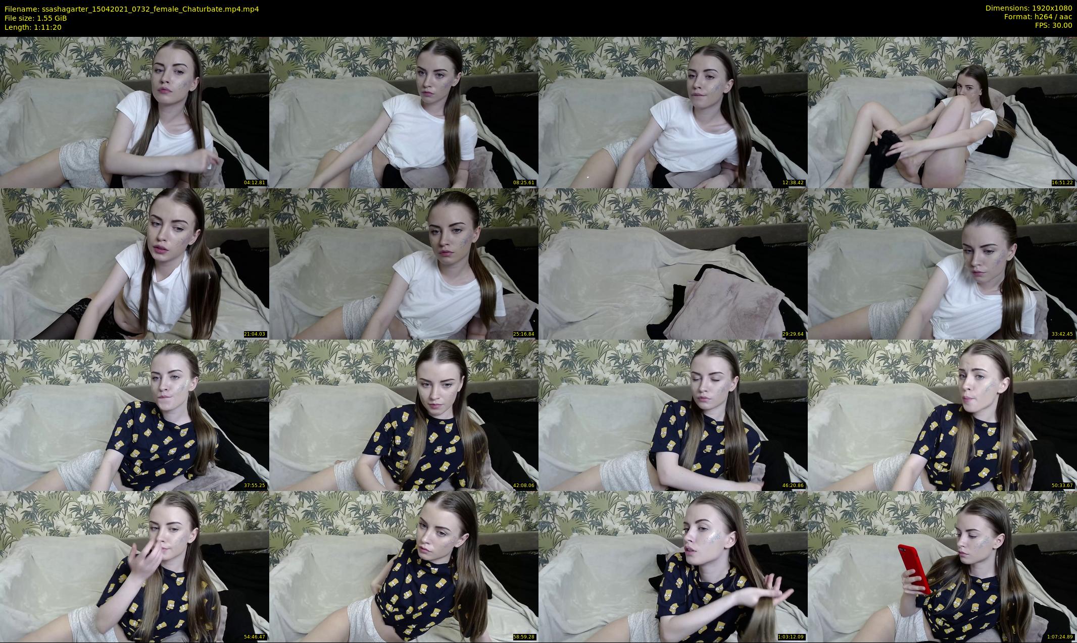 ssashagarter — 72 minute Chaturbate female cam show recording, 1080p, Apr 15, 2021