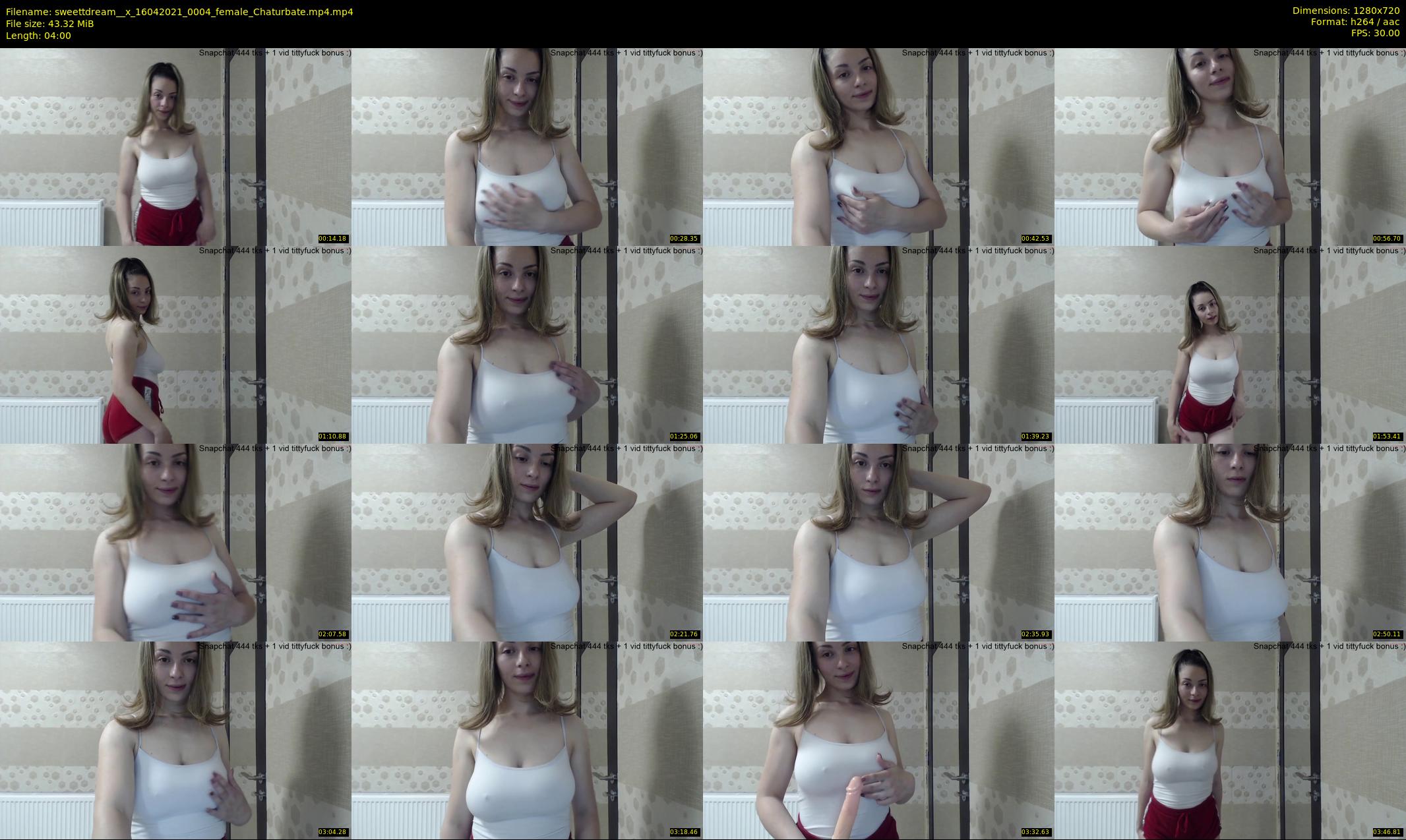 sweettdream__x — 4 minute Chaturbate female cam show recording, 720p, Apr 16, 2021