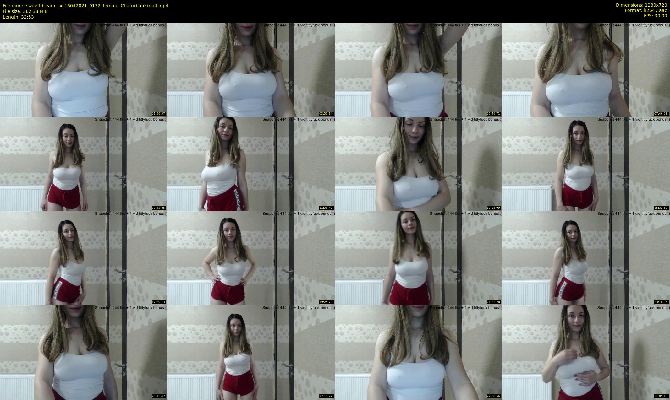 sweettdream__x — 33 minute Chaturbate female cam show recording, 720p, Apr 16, 2021